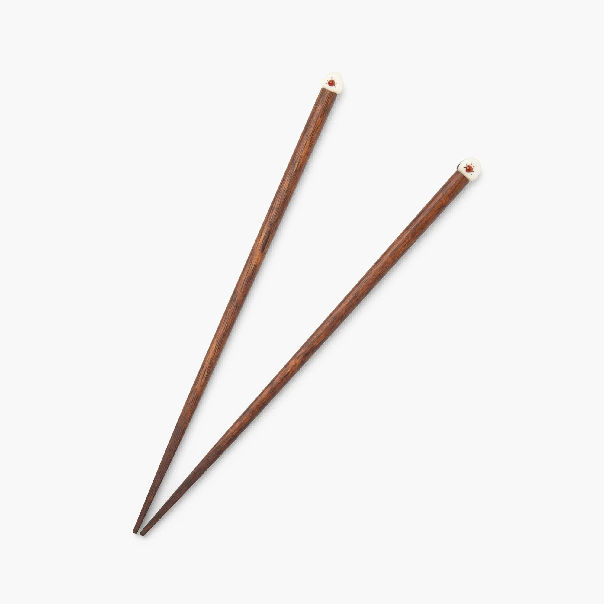 Paire de baguettes en bois onigiri prune ⋅ 213mm ⋅ Ippinsha - Image 2