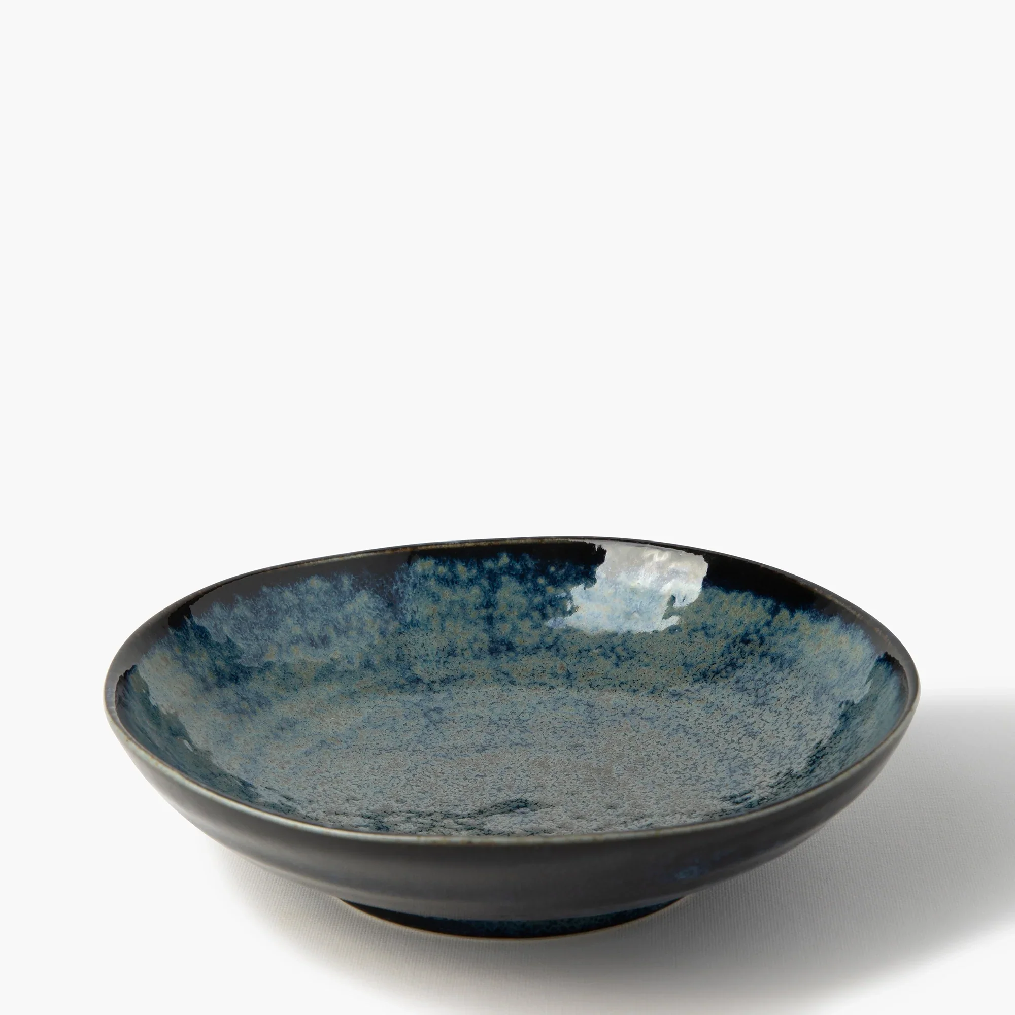 Assiette à nouilles bleue spirale ⋅ Touga