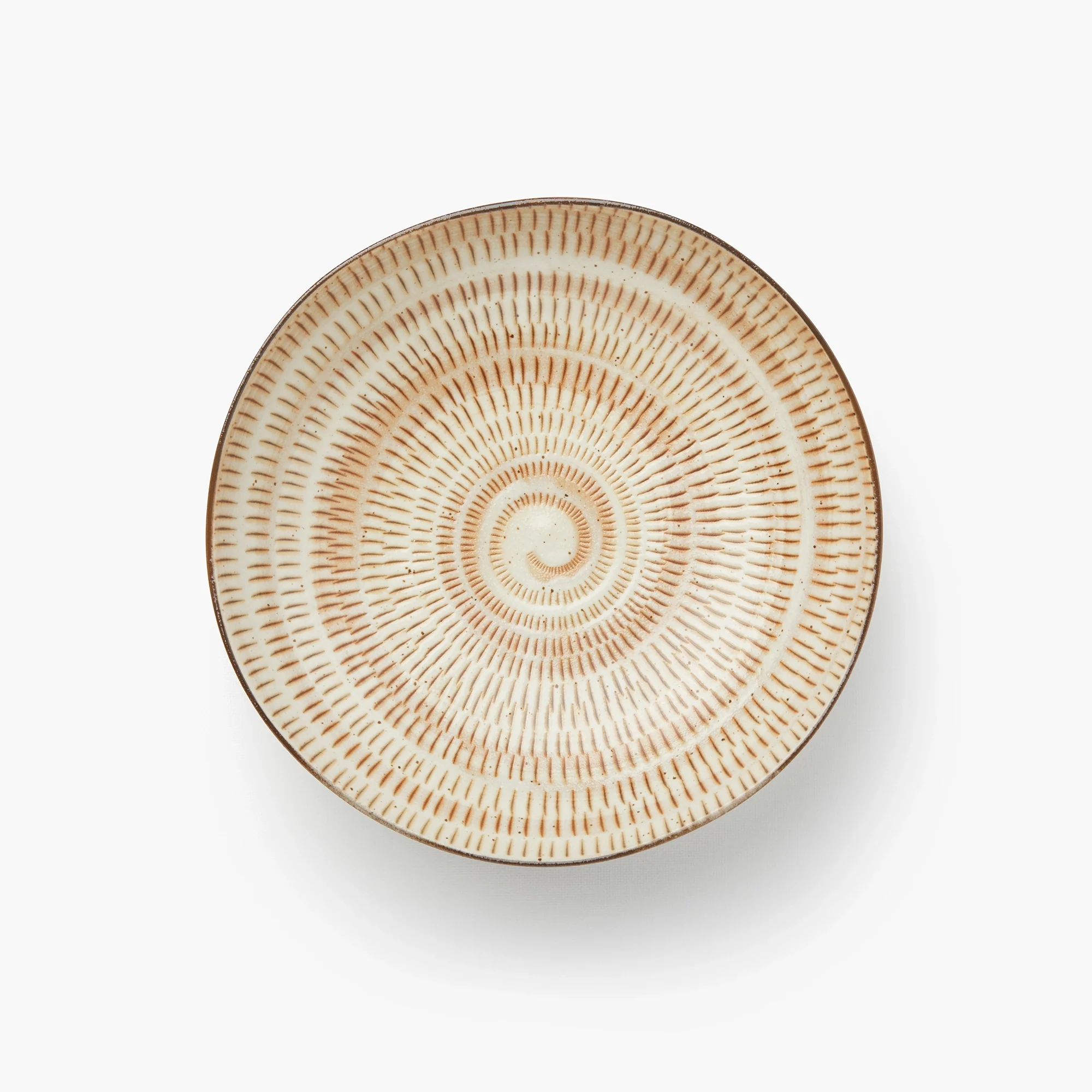 Assiette à nouilles Hagi Kana beige spirale ⋅ Touga - Image 2