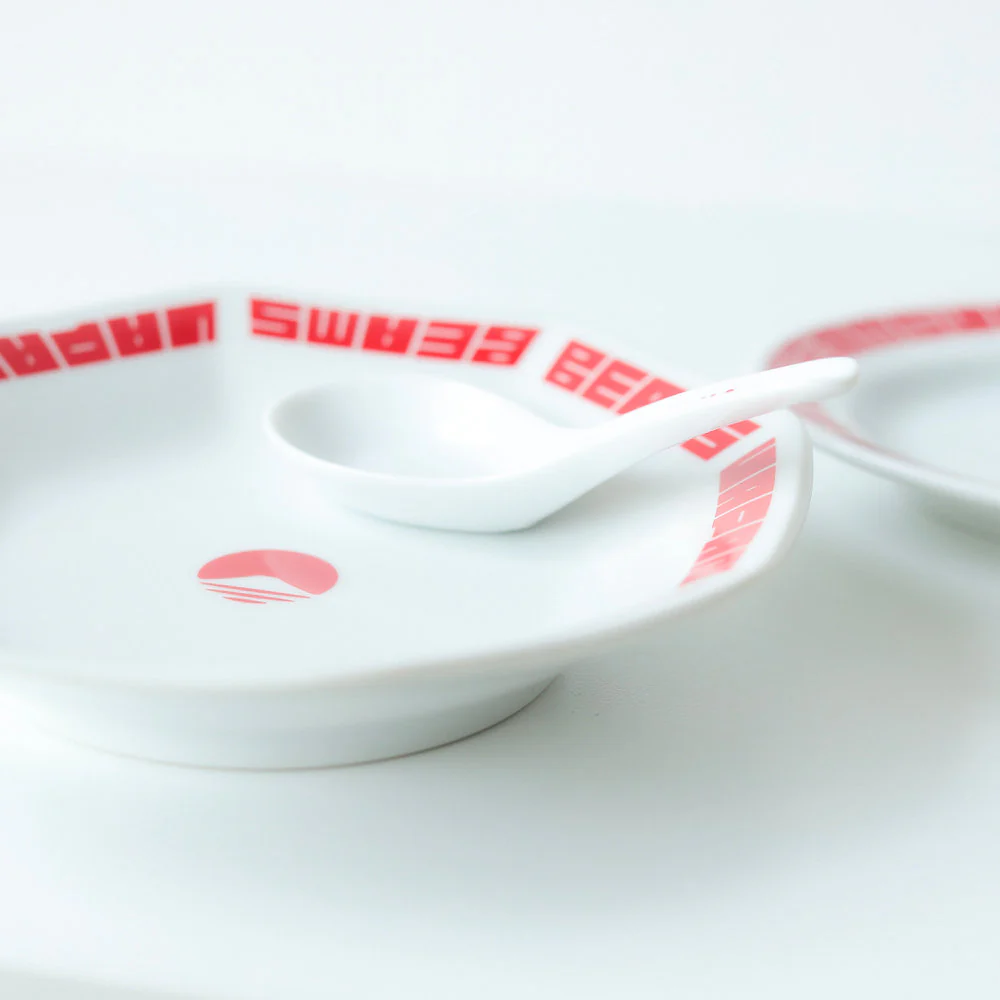 Assiette octogonale logo rouge ⋅ BEAMS JAPAN - Image 4
