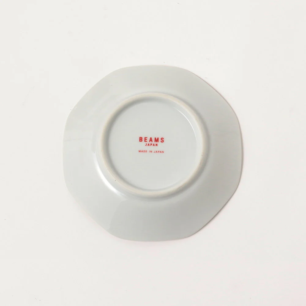 Assiette octogonale logo rouge ⋅ BEAMS JAPAN - Image 8