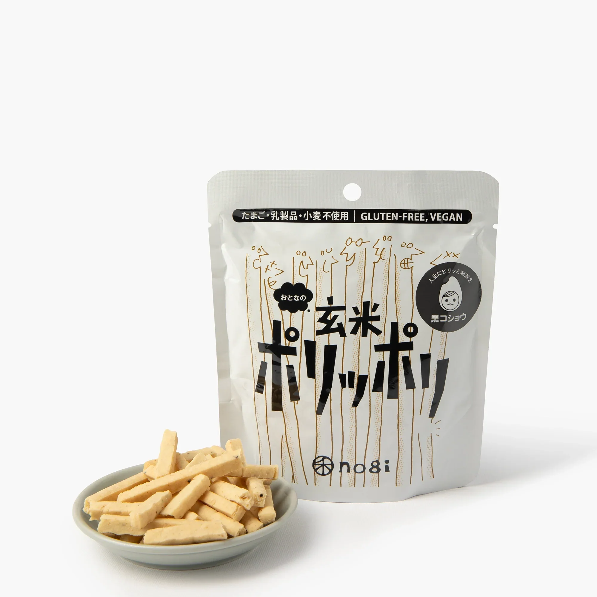 Bâtonnet apéritif au poivre noir sans gluten ⋅ Nogi ⋅ 40g