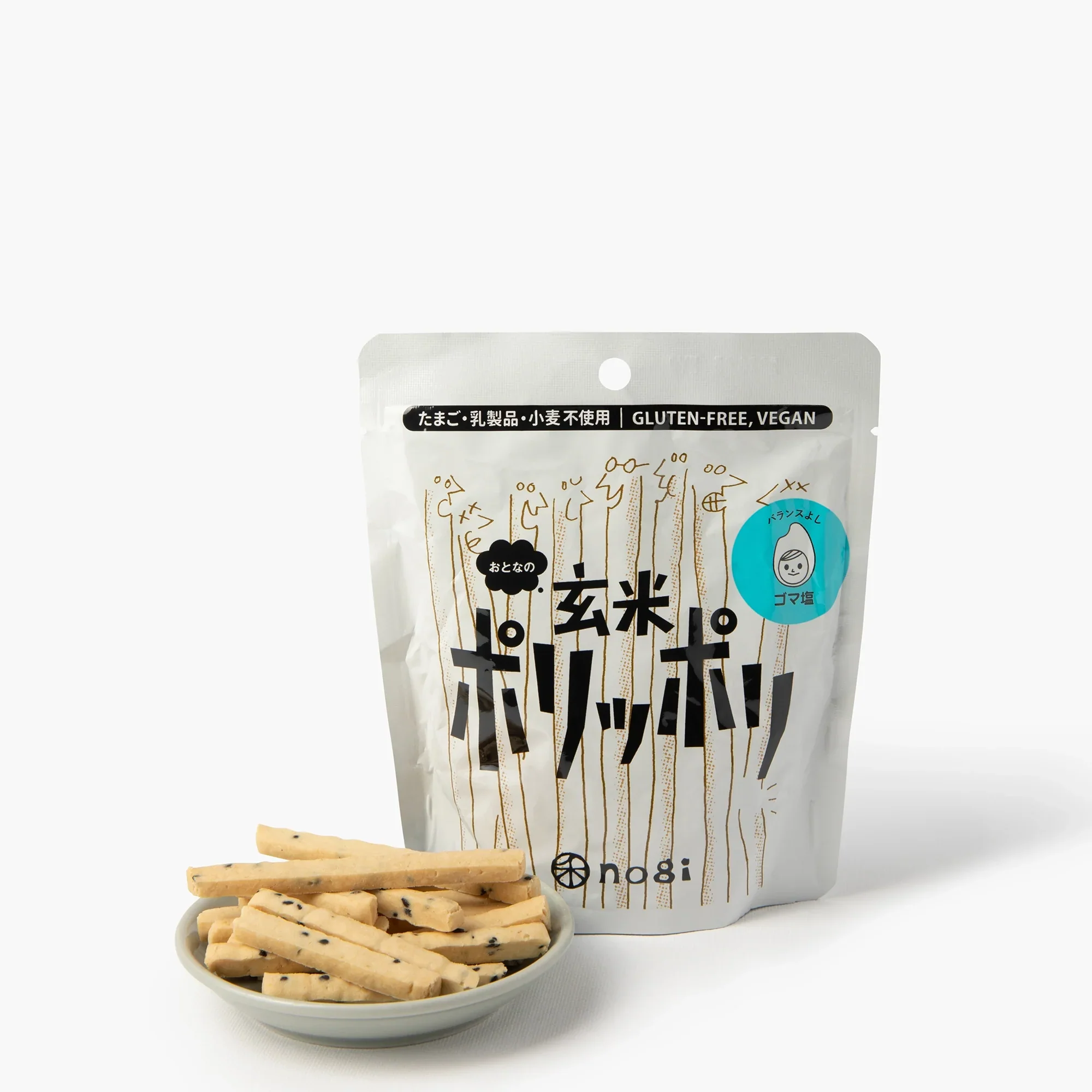 Bâtonnet apéritif au sésame gomashio sans gluten ⋅ Nogi ⋅ 40g
