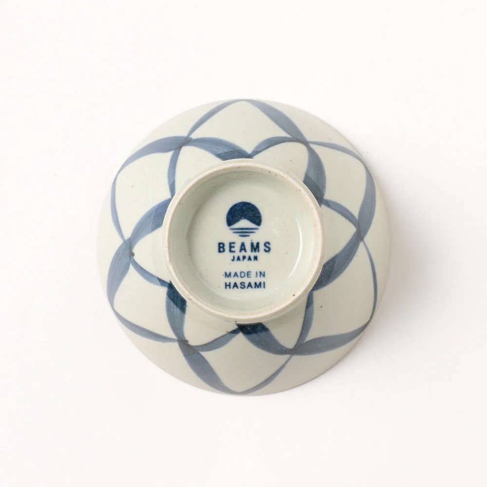 Bol peint à la main motif filet⋅ BEAMS JAPAN