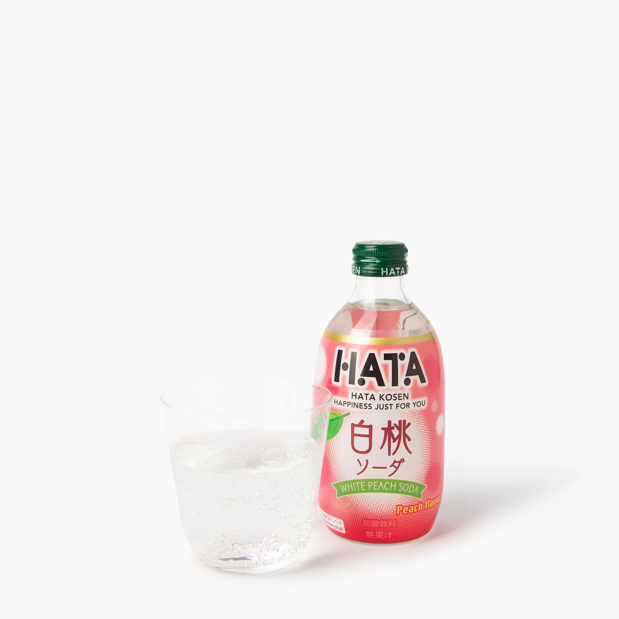 Bouteille verre HATASODA Saveur Pêche Blanche ⋅ Hata Kosen ⋅ 300ml