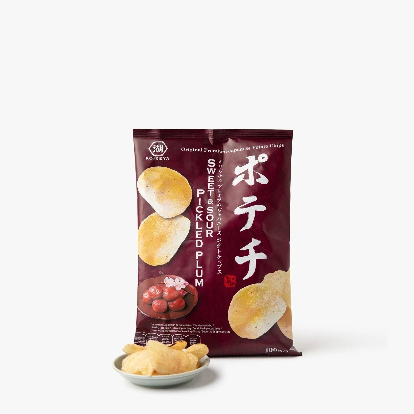 Chips de pommes de terre à la prune salée umeboshi ⋅ KOIKEYA ⋅ 100g