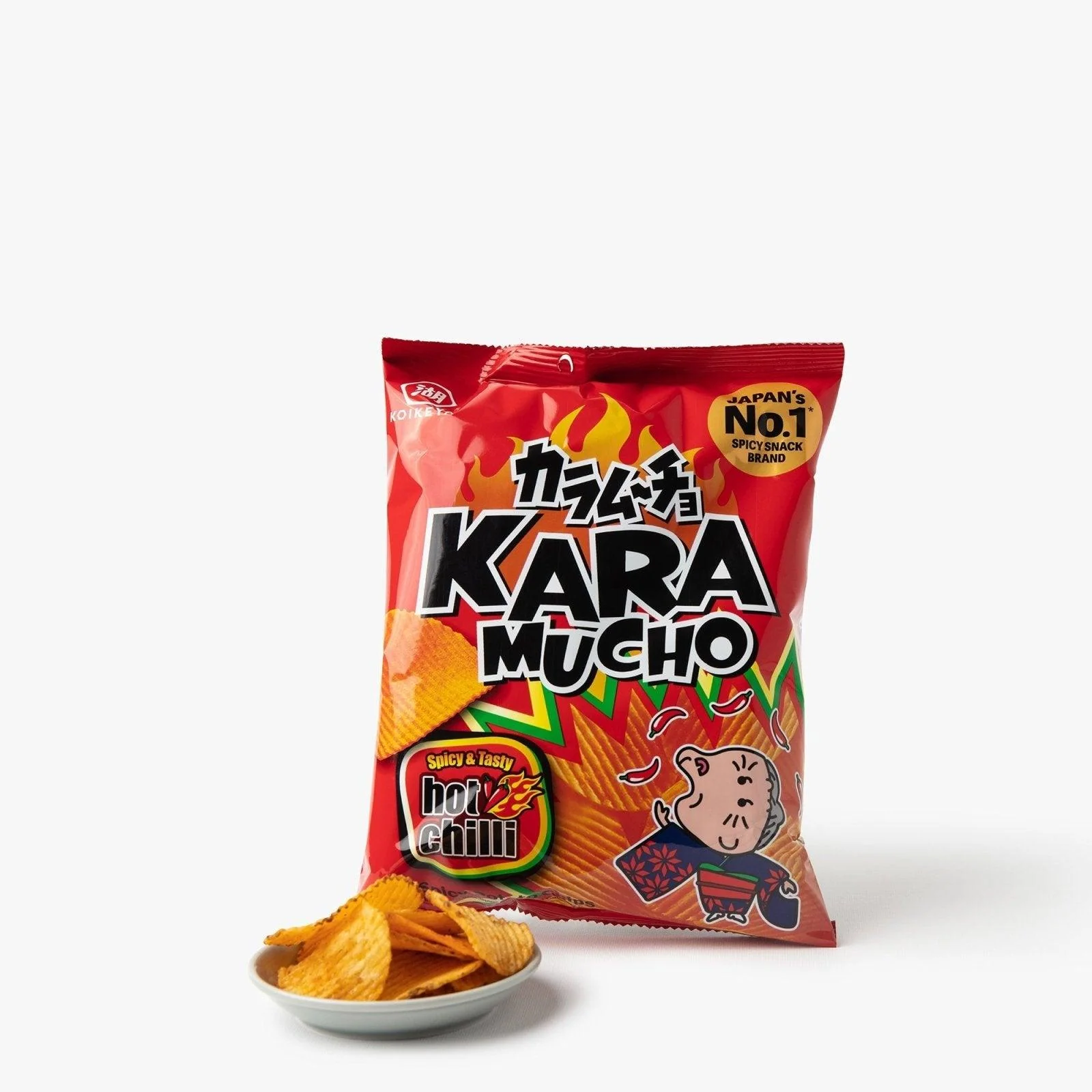Chips de pommes de terre piquantes Karamucho ondulées ⋅ Koikeya ⋅ 60g
