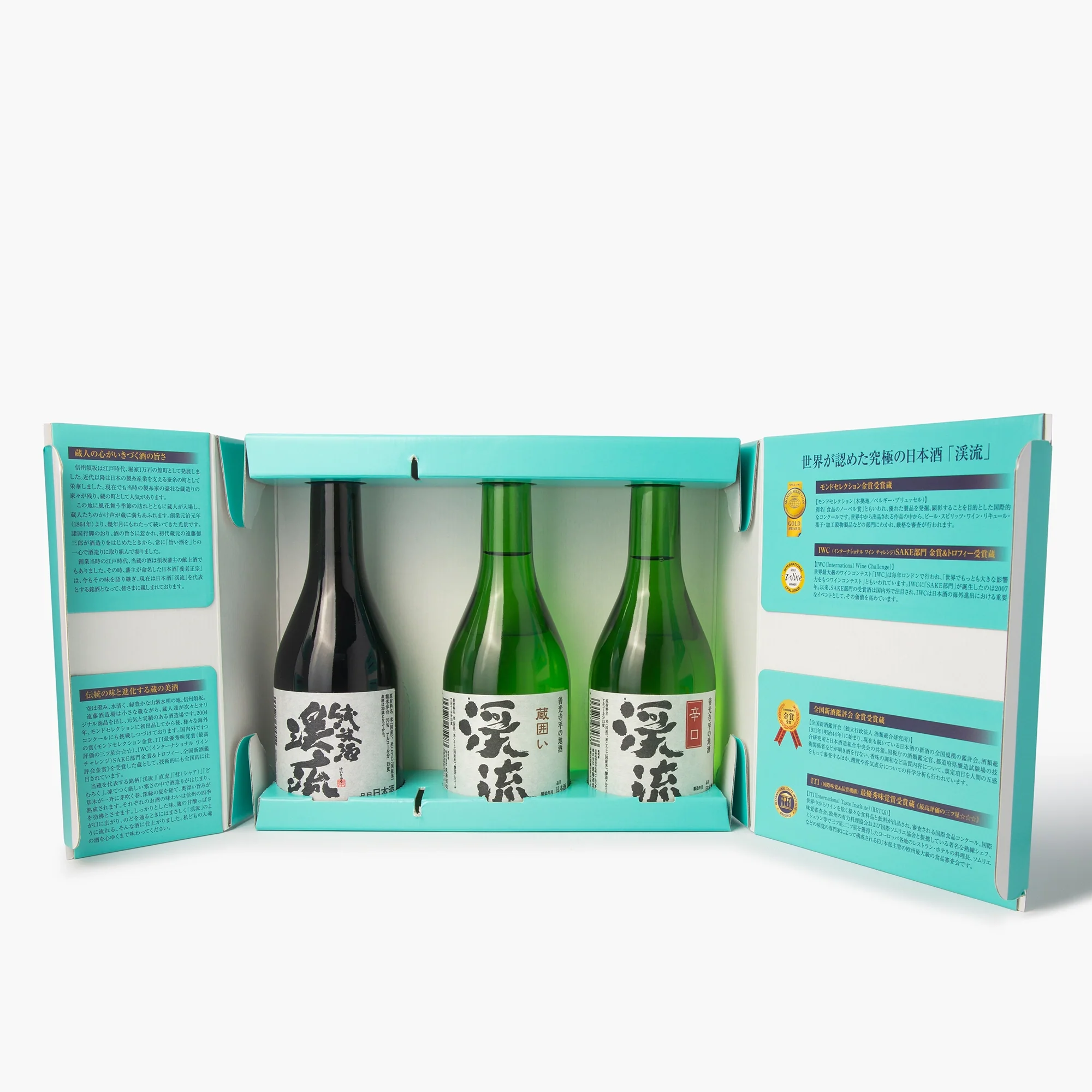 Coffret de dégustation de saké Keiryu ⋅ 15% ⋅ 900ml