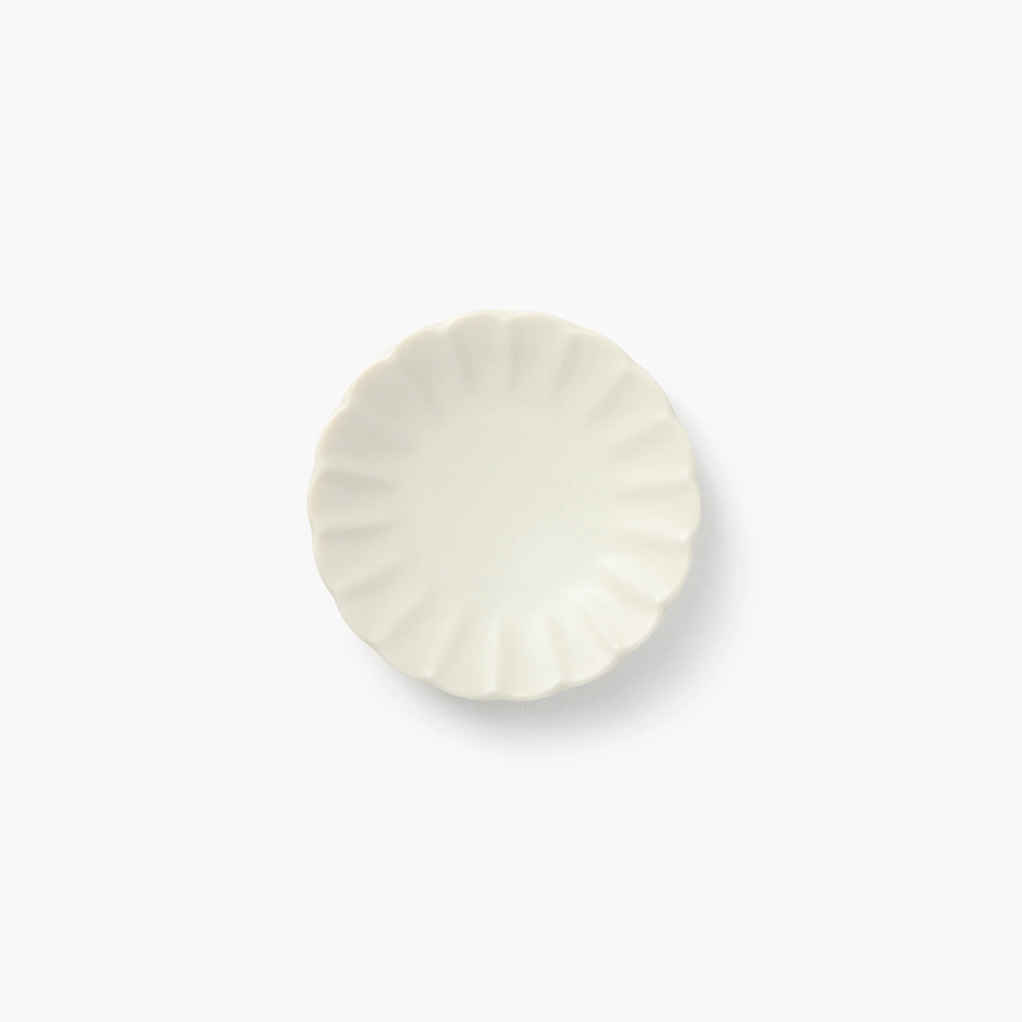 Coupelle fleur de chrysanthème blanc matte Ø100mm ⋅ Touga - Image 2