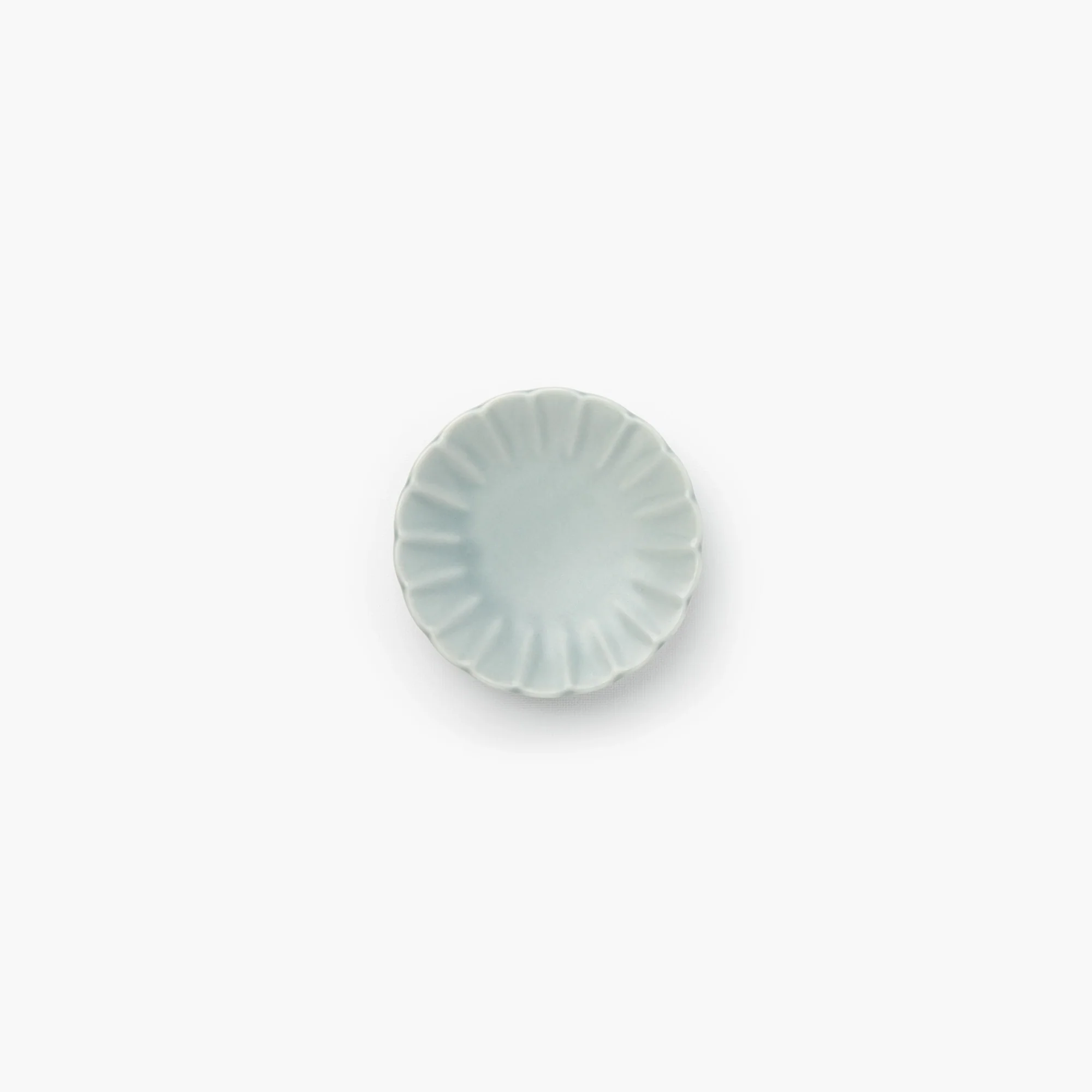 Coupelle fleur de chrysanthème gris mat (10x2cm) ⋅ Touga - Image 2