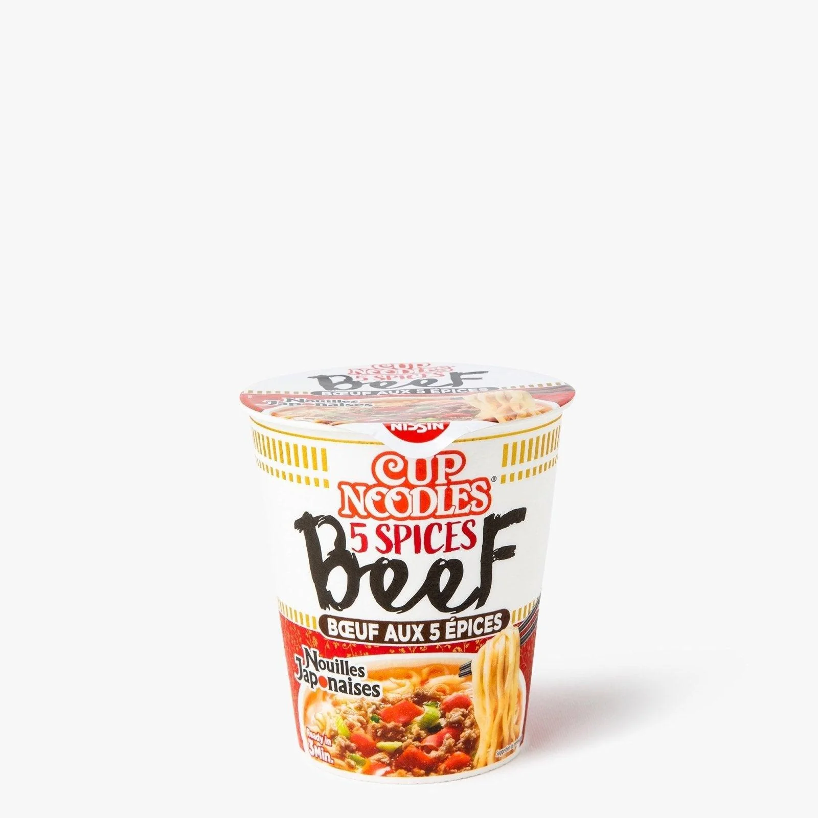 Cup ramen instantanés boeuf aux 5 épices ⋅ Nissin ⋅ 64g
