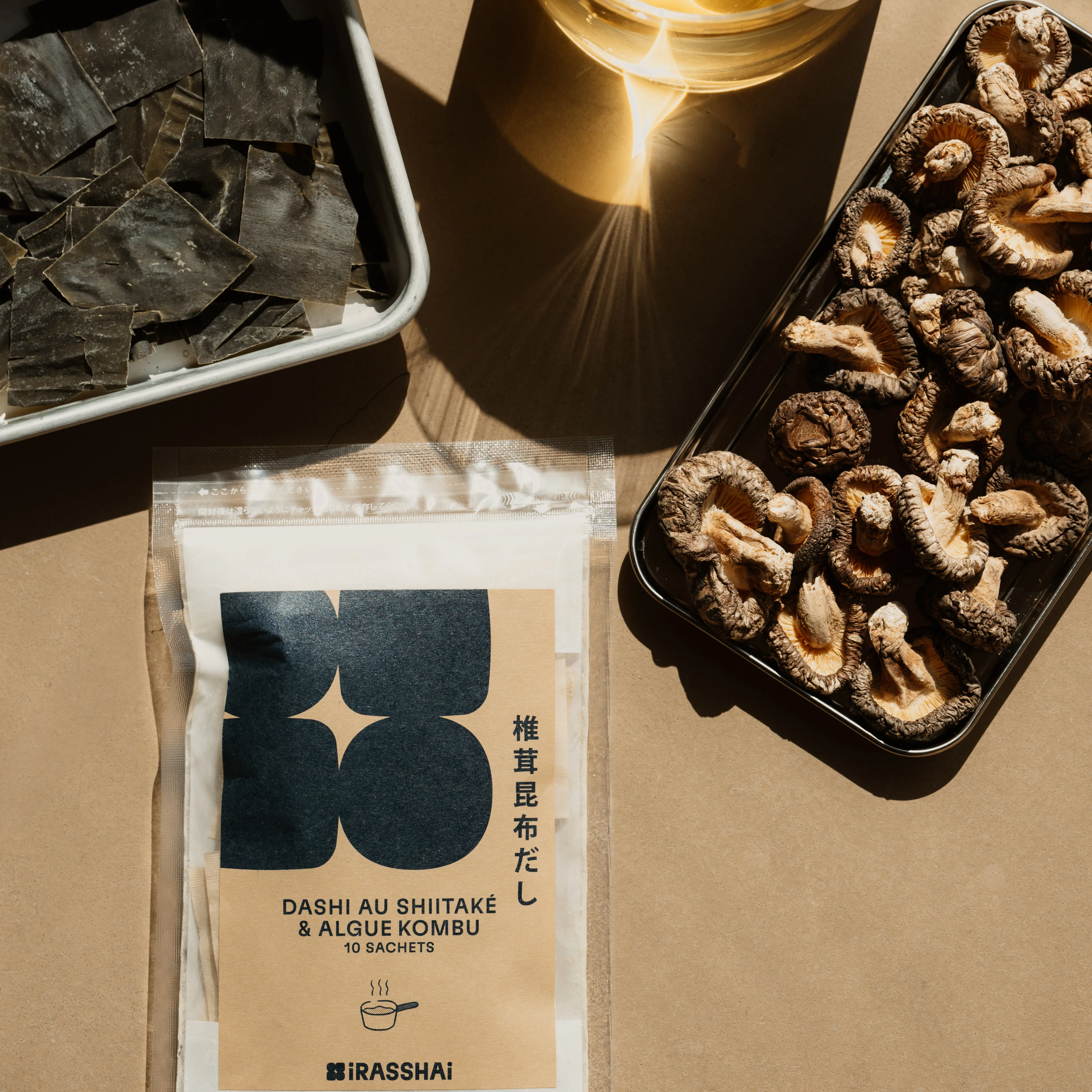 Dashi au shiitaké vegan 8 sachets ⋅ Kanejo pour iRASSHAi ⋅ 56g - Image 2