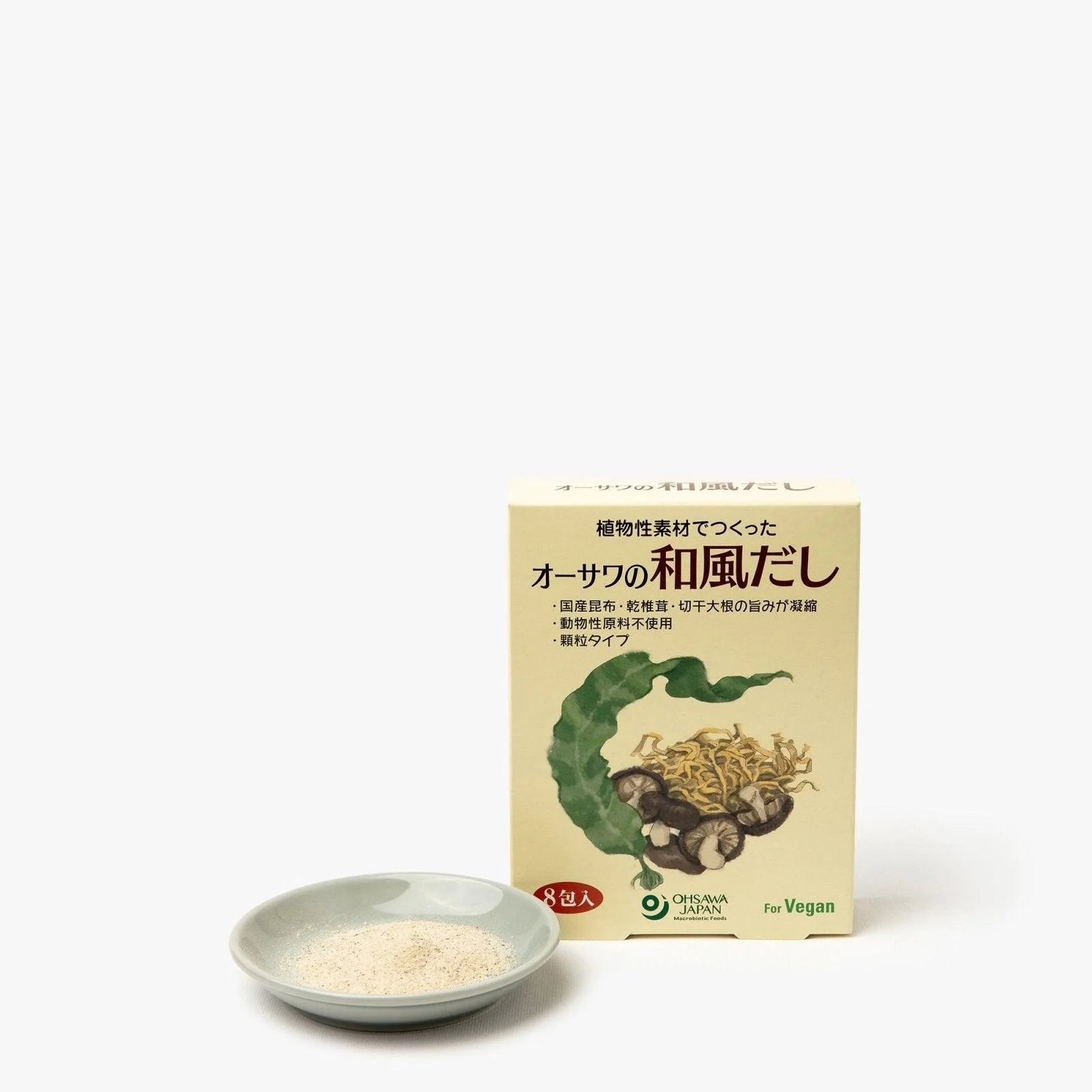 Dashi traditionnel au shiitaké vegan 8 sachets ⋅ Ohsawa ⋅ 40g
