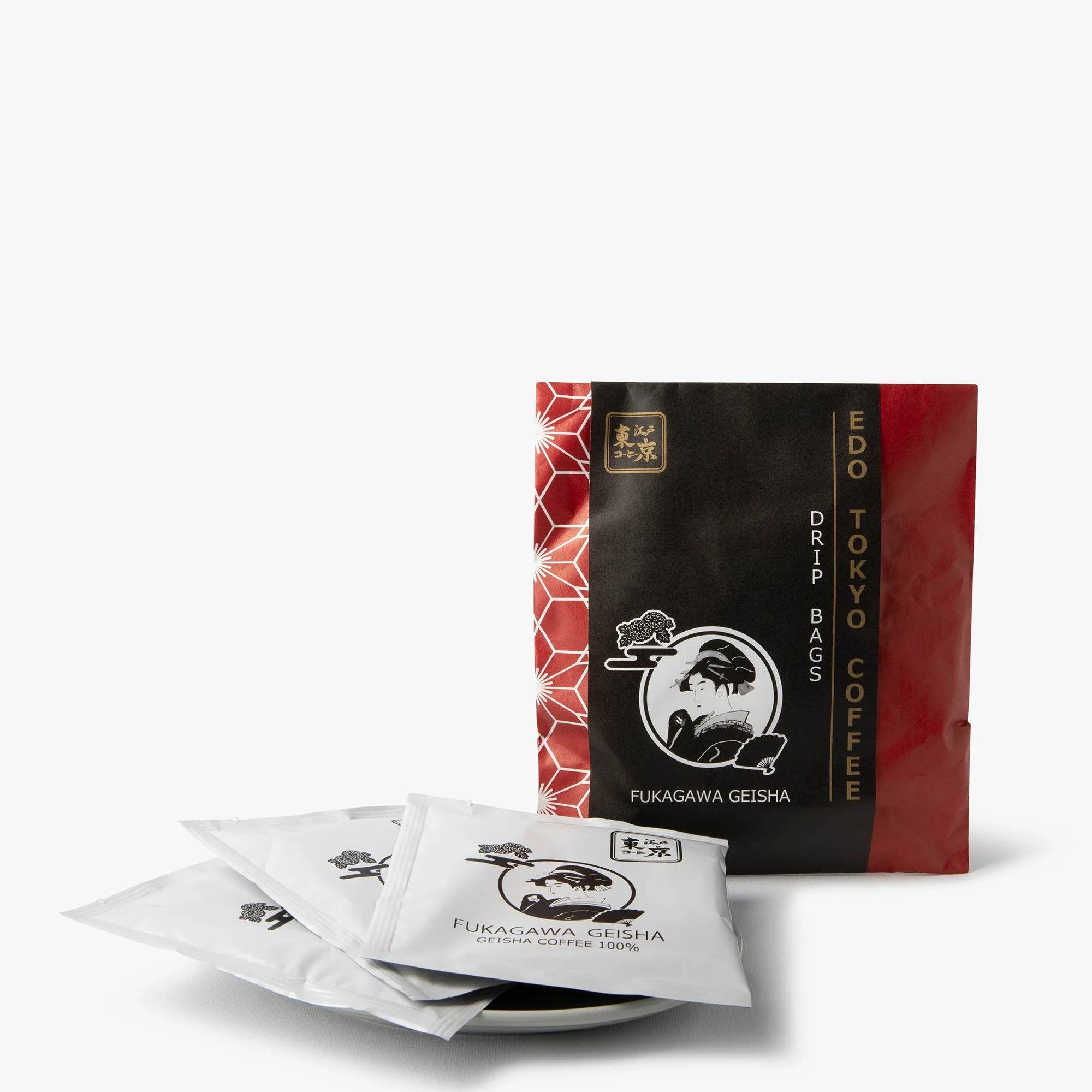 Café drip Fukagawa Geisha 3 sachets ⋅ Cafe pico ⋅ 30g