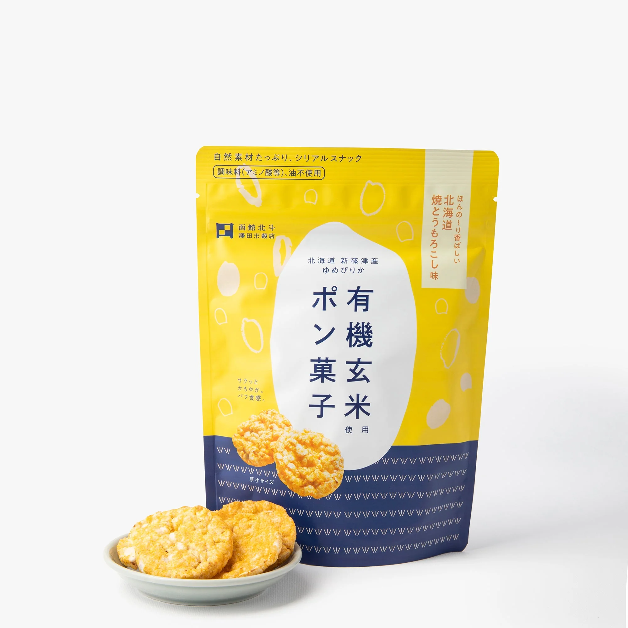 Galette de riz complet yumepirika au maïs ⋅ Sawada Beikokuten ⋅ 30g