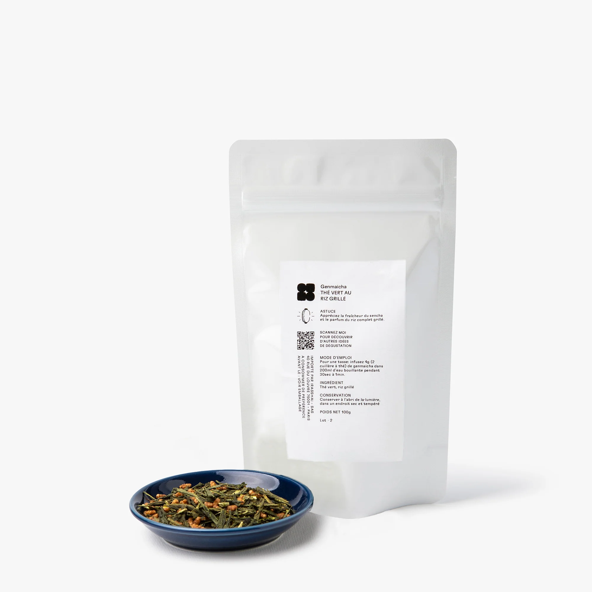 Thé genmaicha en vrac ⋅ Sasaki seicha ⋅ 100g