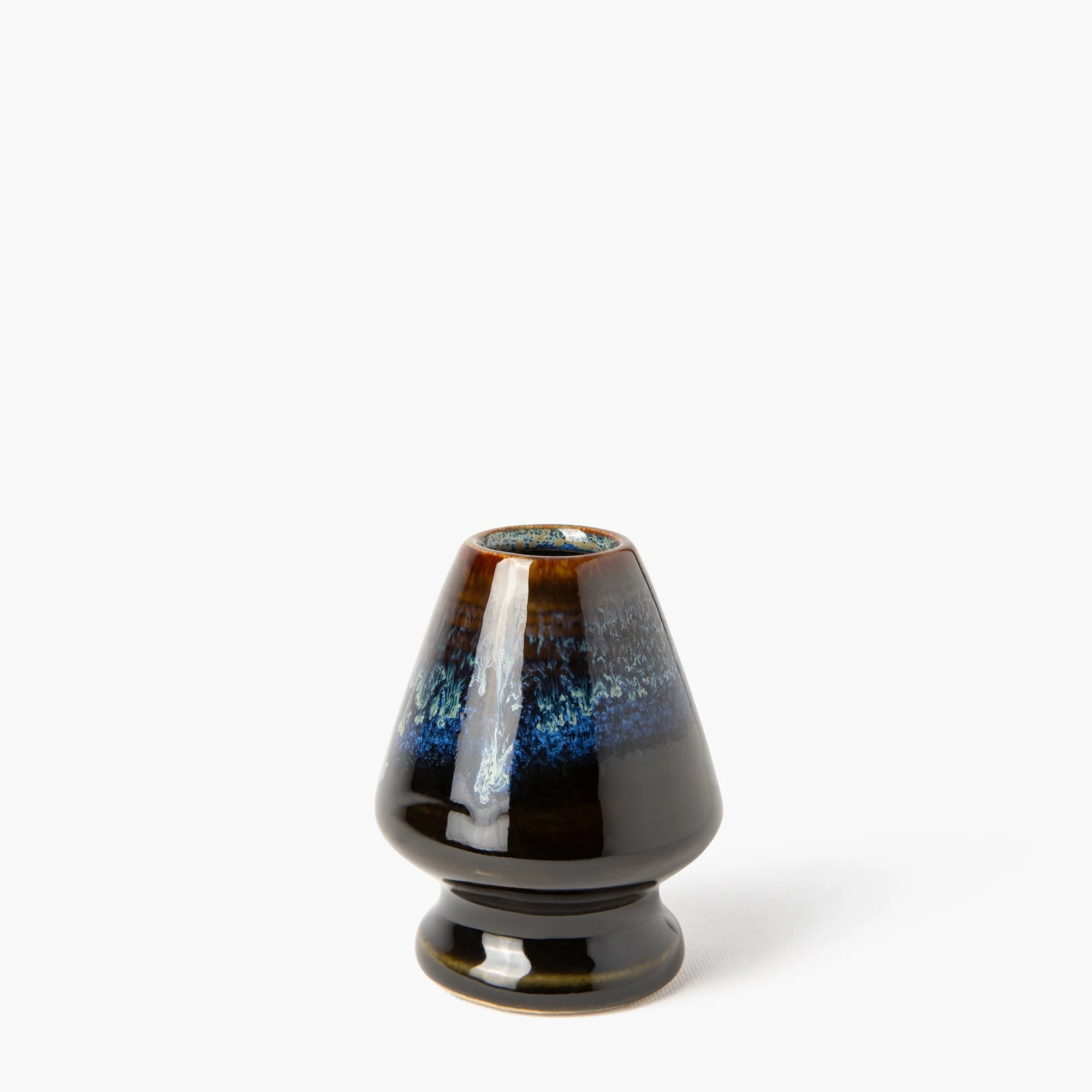 Support pour fouet matcha chasen-naoshi bleu & doré ⋅ Touga