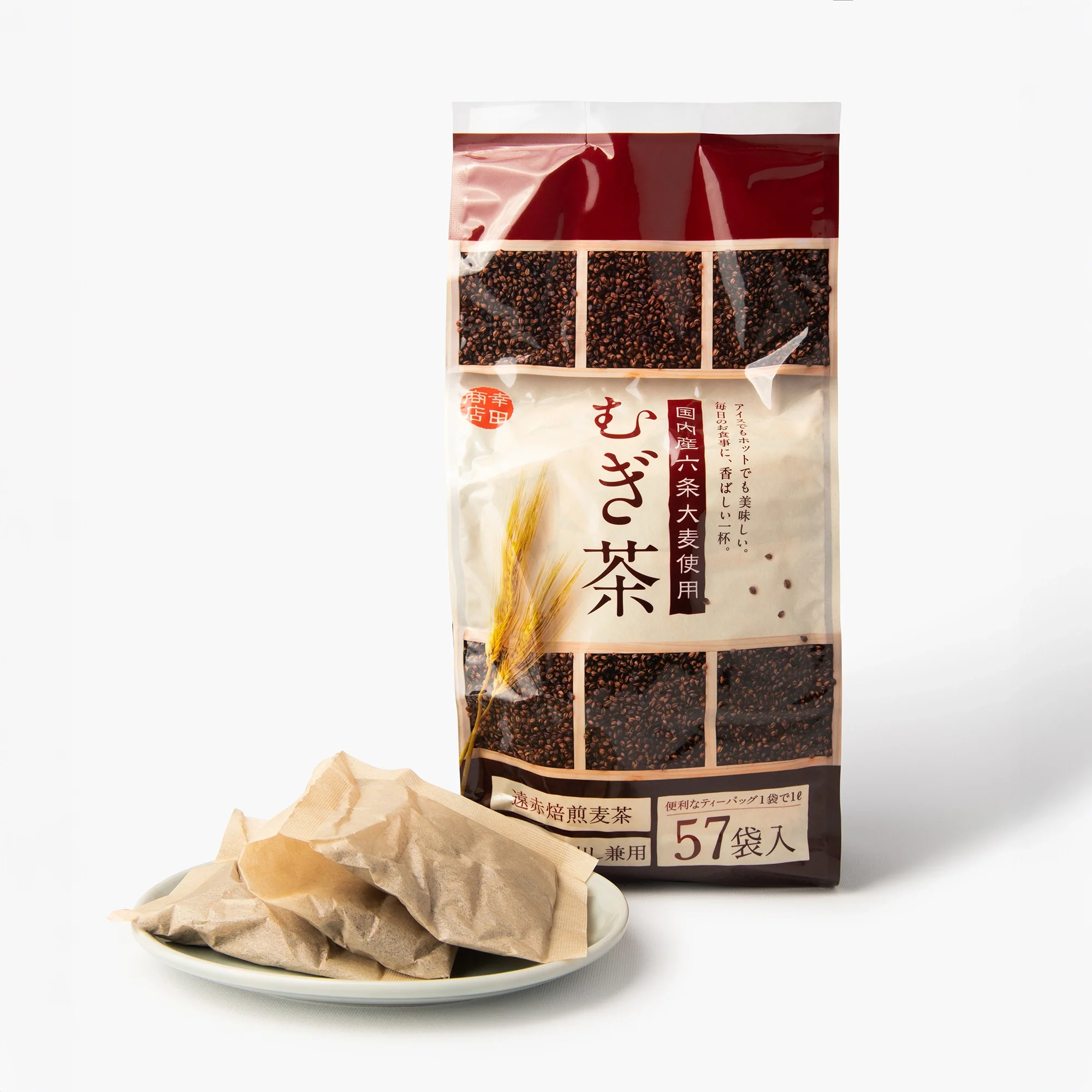 Infusion d'orge mugicha ⋅ 57 sachets ⋅ Kota Shoten ⋅ 456g