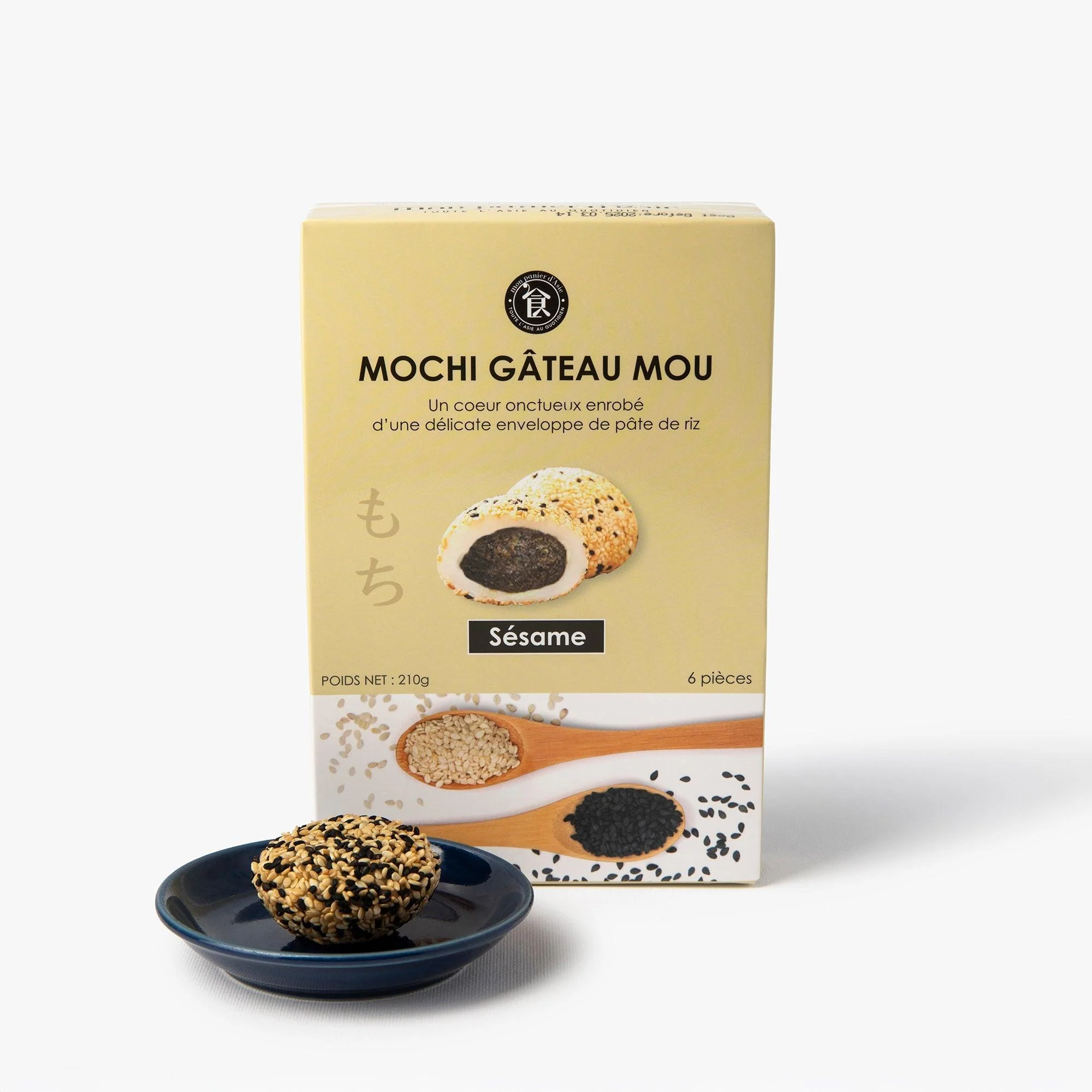 Mochi fourré au sésame noir ⋅ Mon panier d'asie ⋅ 210g