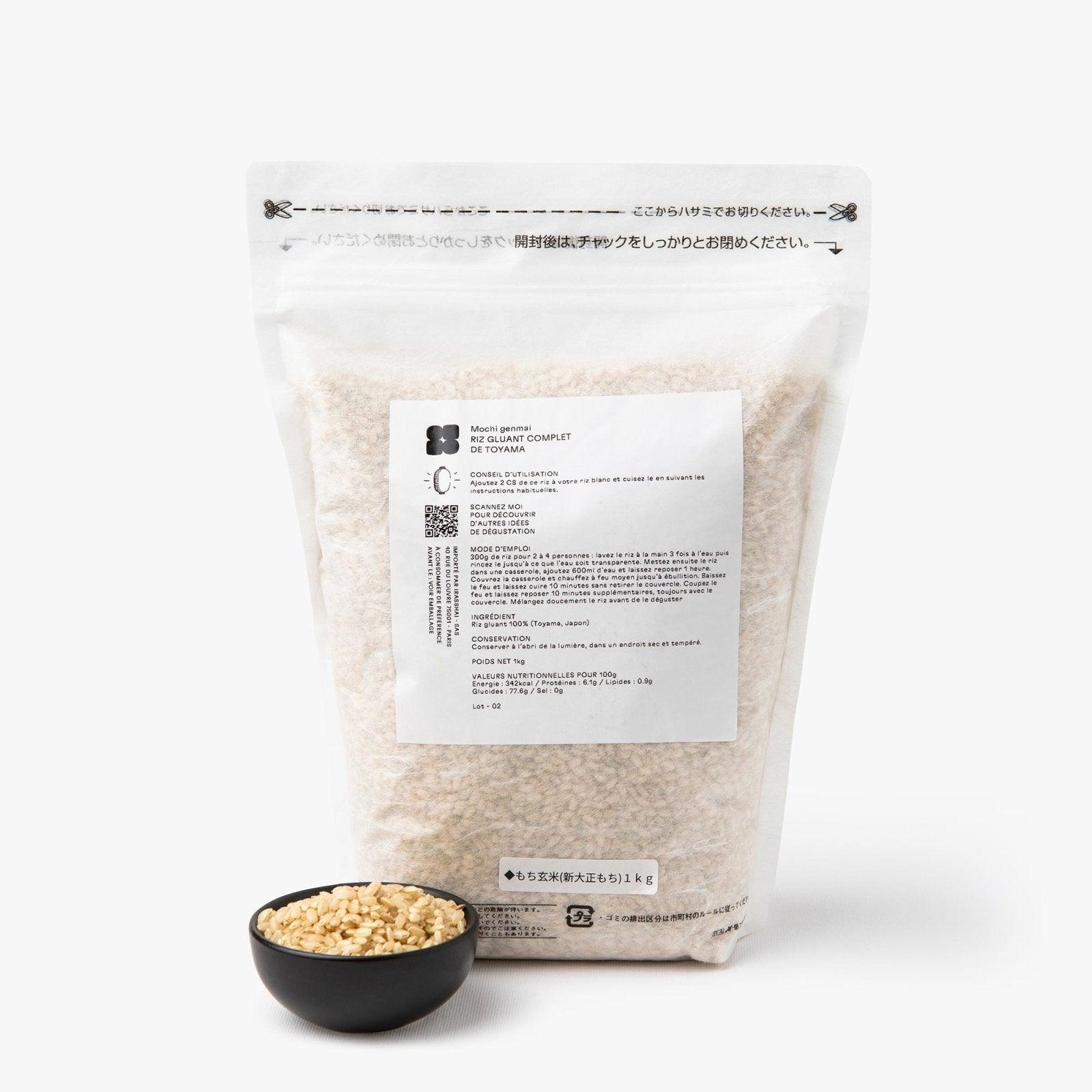 Riz complet gluant Shin taisho mochi de Toyama ⋅ Nanohana ⋅ 1kg