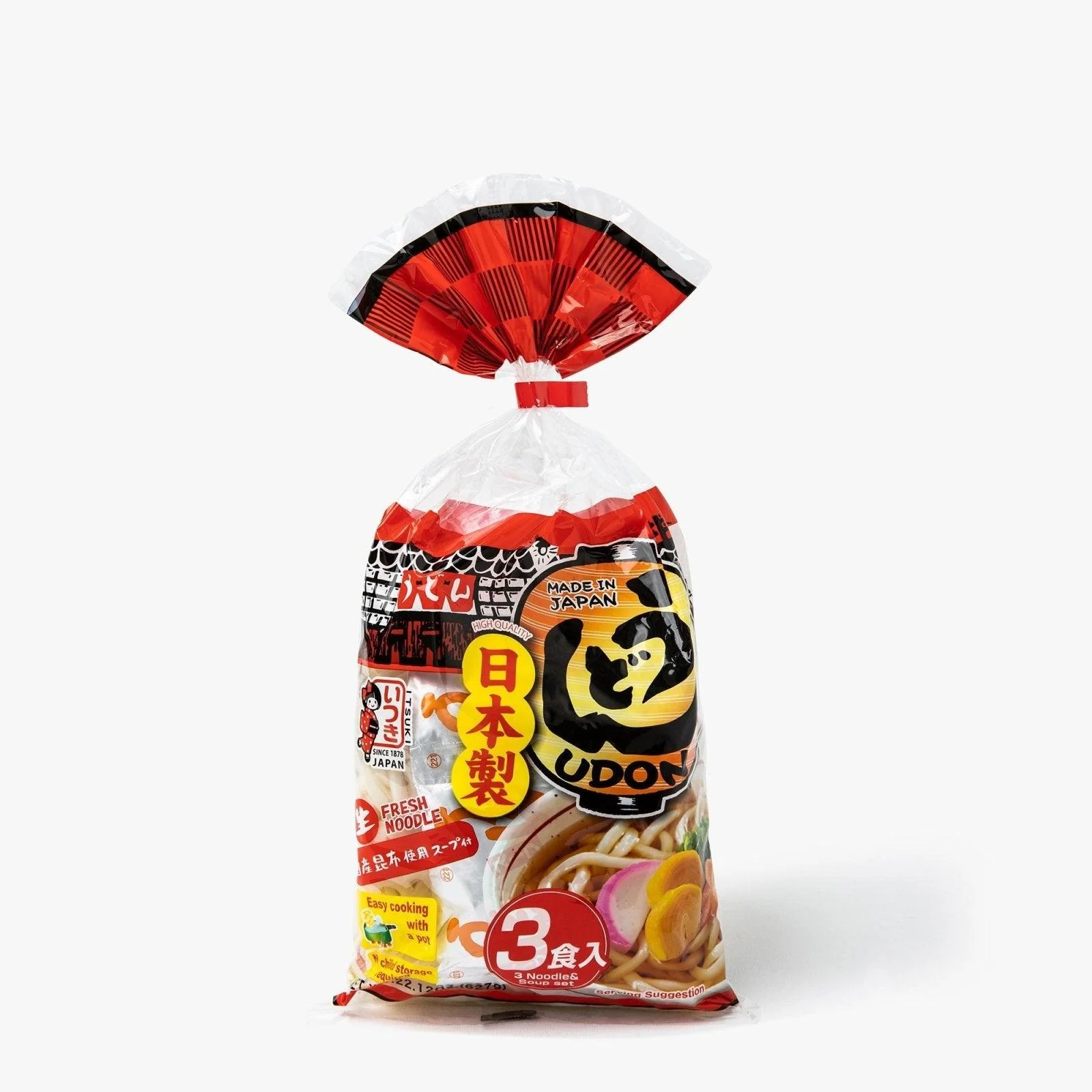 Nouilles udon précuites avec bouillon 3 portions ⋅ Itsuki Foods ⋅ 627g