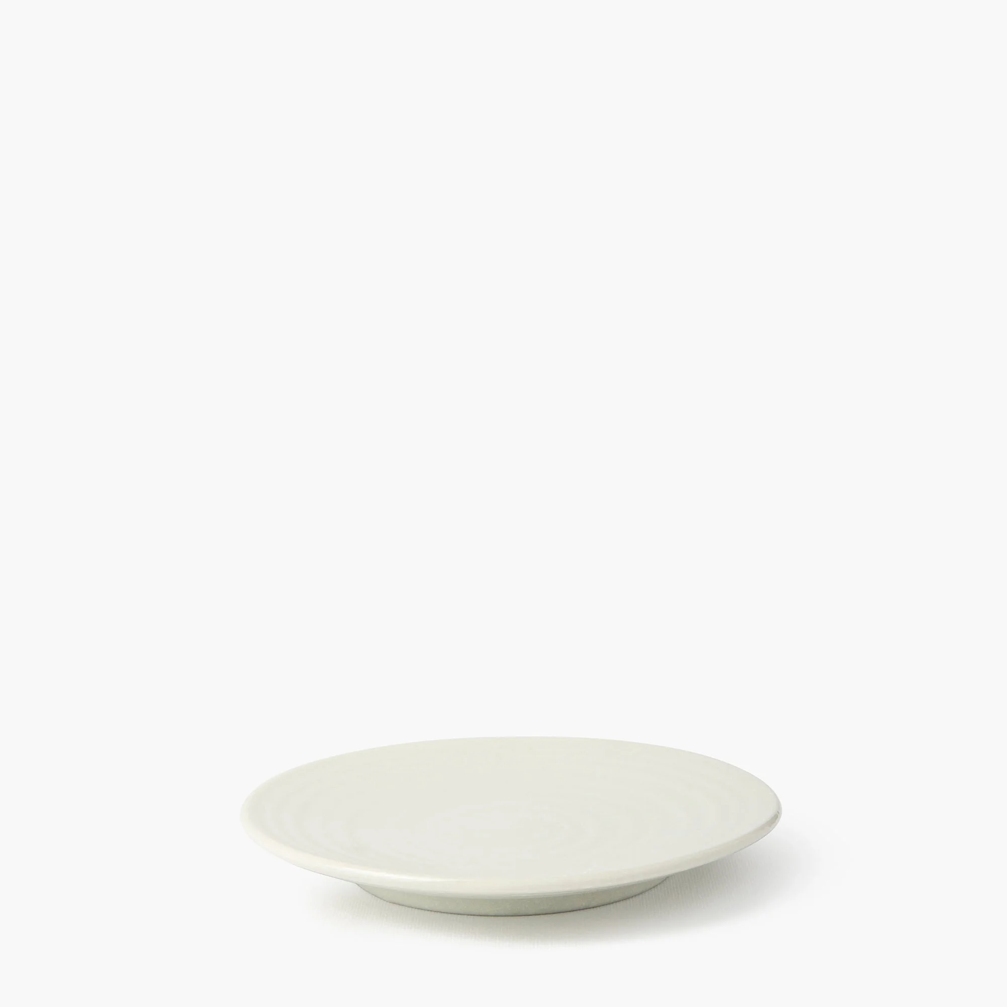 Petite assiette spirale blanche sendanmaru Ø130mm ⋅ Touga