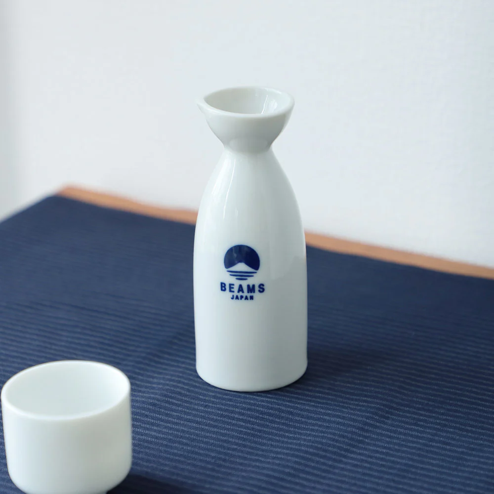 Pichet à saké logo blanc 180ml ⋅ BEAMS JAPAN - Image 13