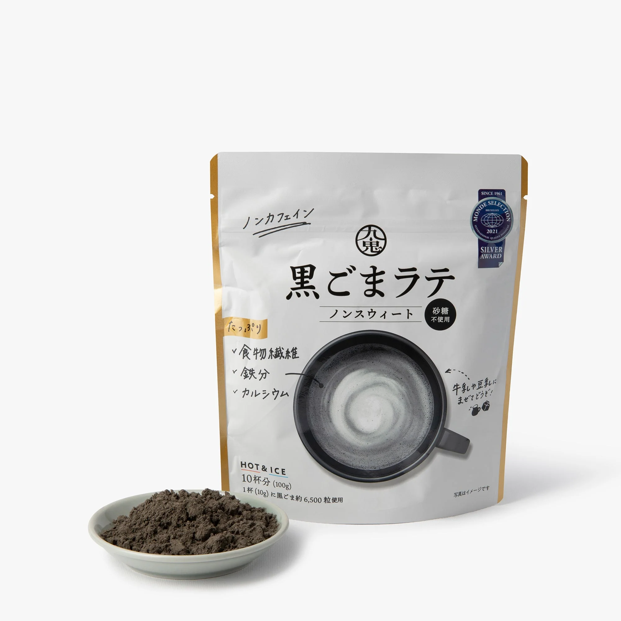 Préparation pour latte au sésame sans sucre ⋅ Kuki Sangyo ⋅ 100g