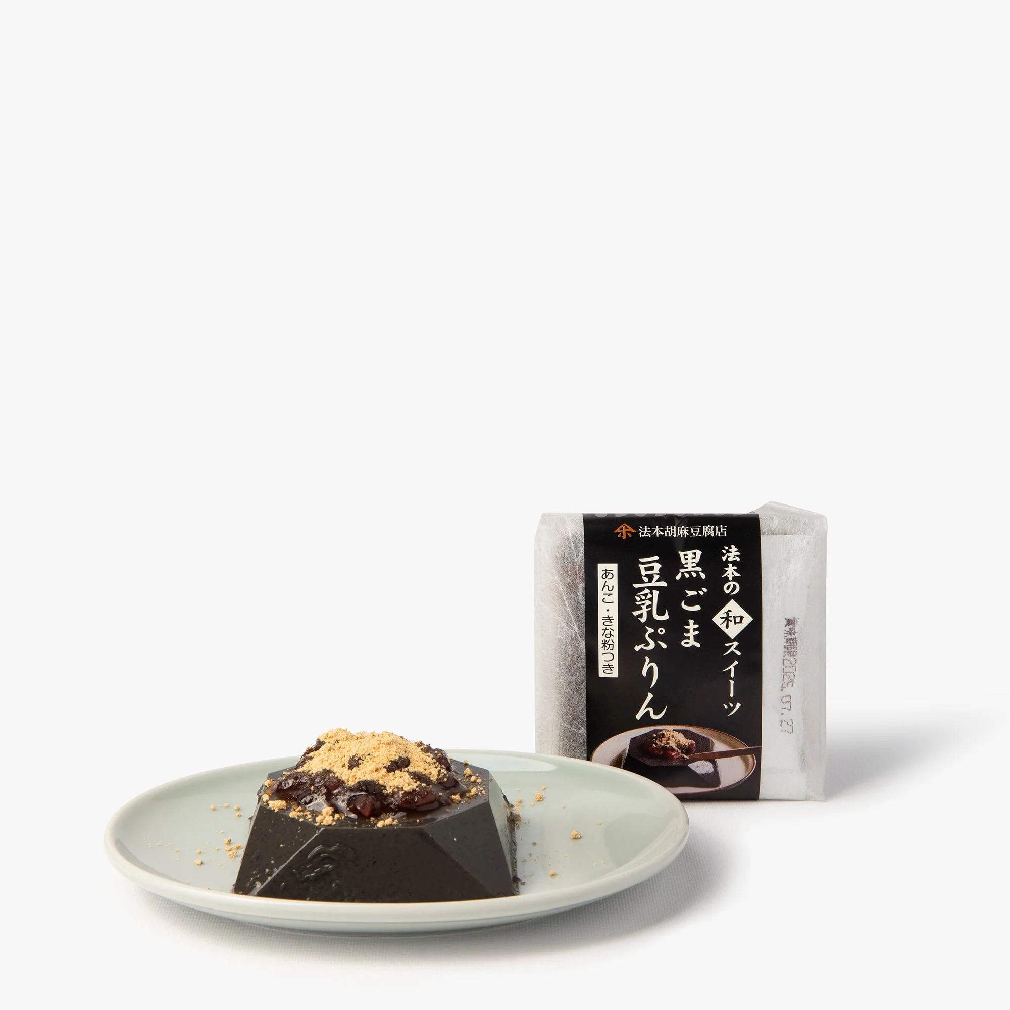 Pudding au sésame noir façon warabi mochi ⋅ Houmoto ⋅ 80g