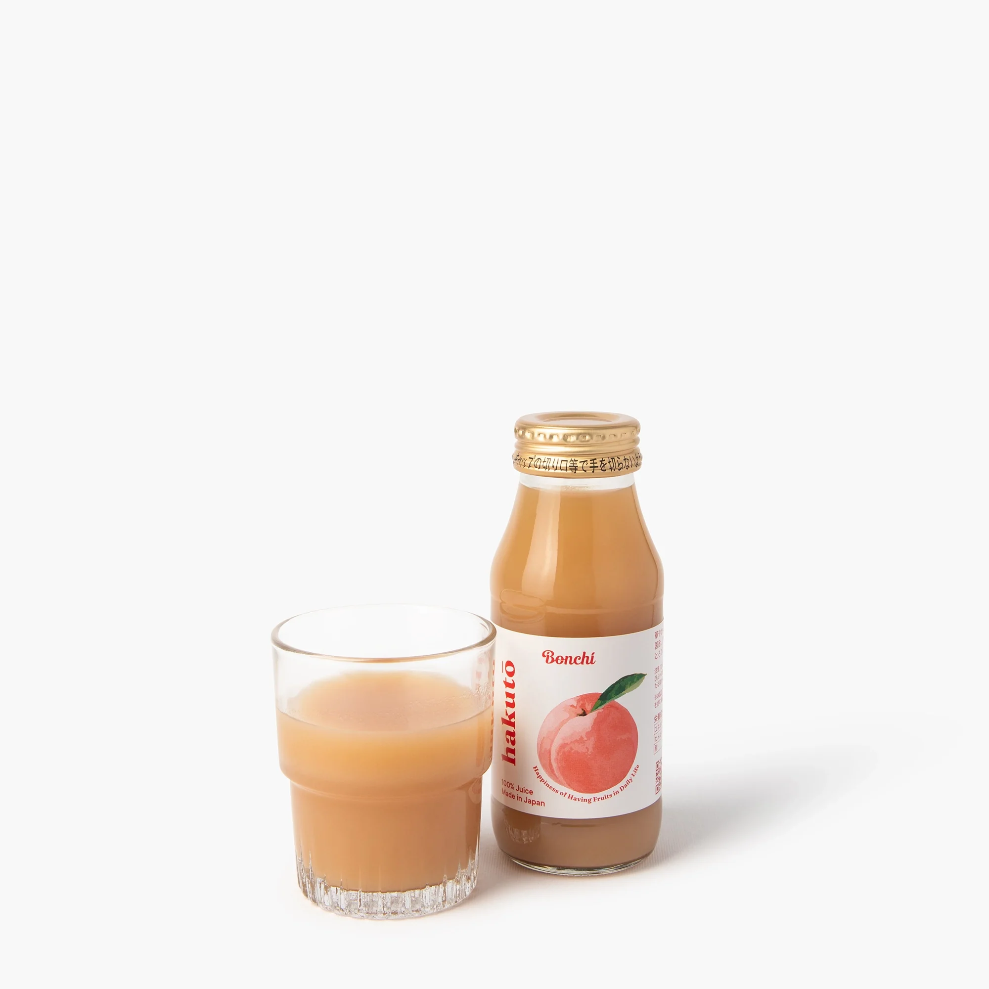 Pur jus de pêche de Yamanashi ⋅ Bonchi ⋅ 180ml