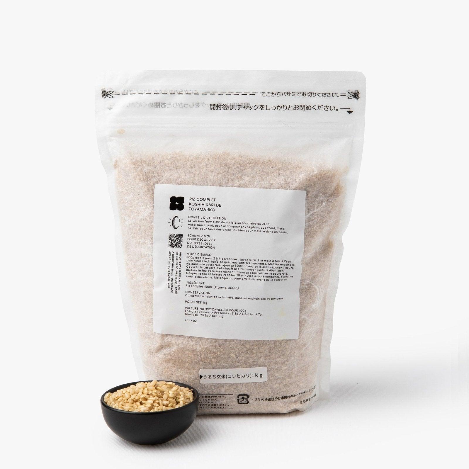 Riz complet koshihikari de Toyama ⋅ Nanohana ⋅ 1kg