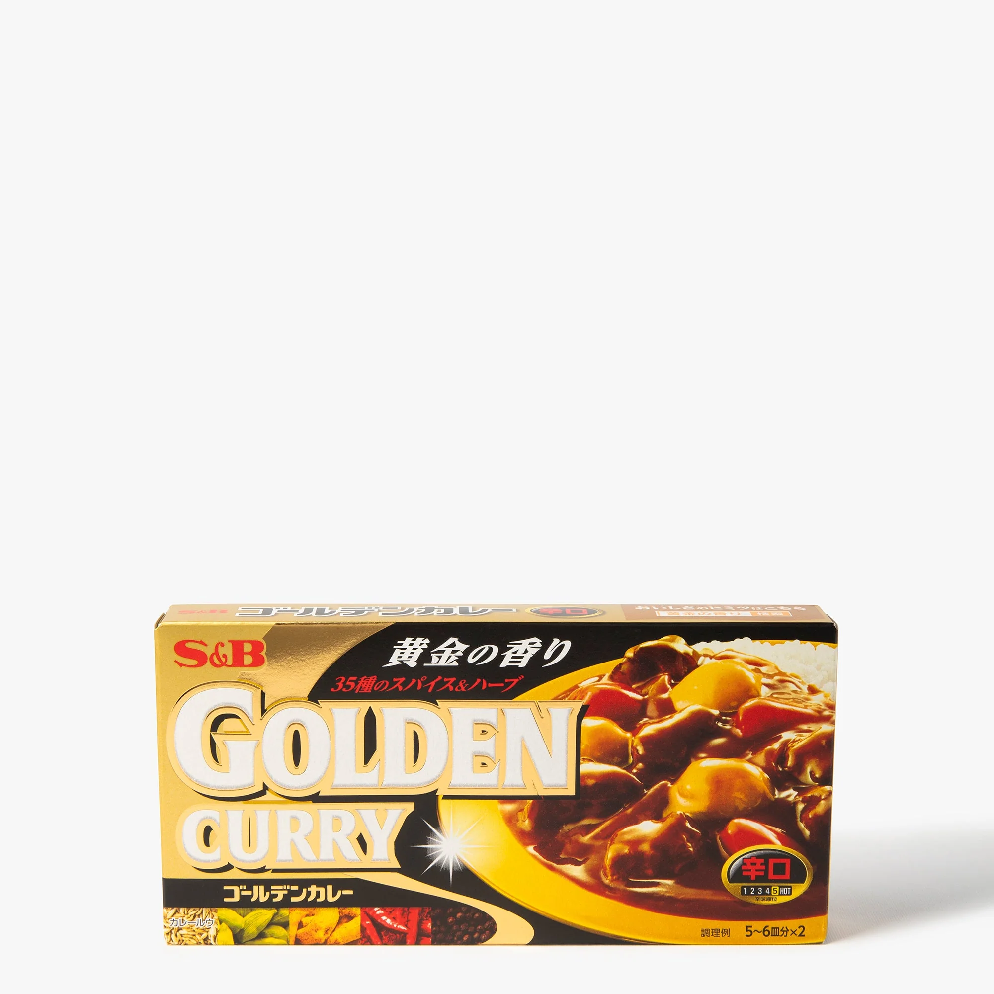 Roux golden curry très piquant ⋅ S&B ⋅ 198g
