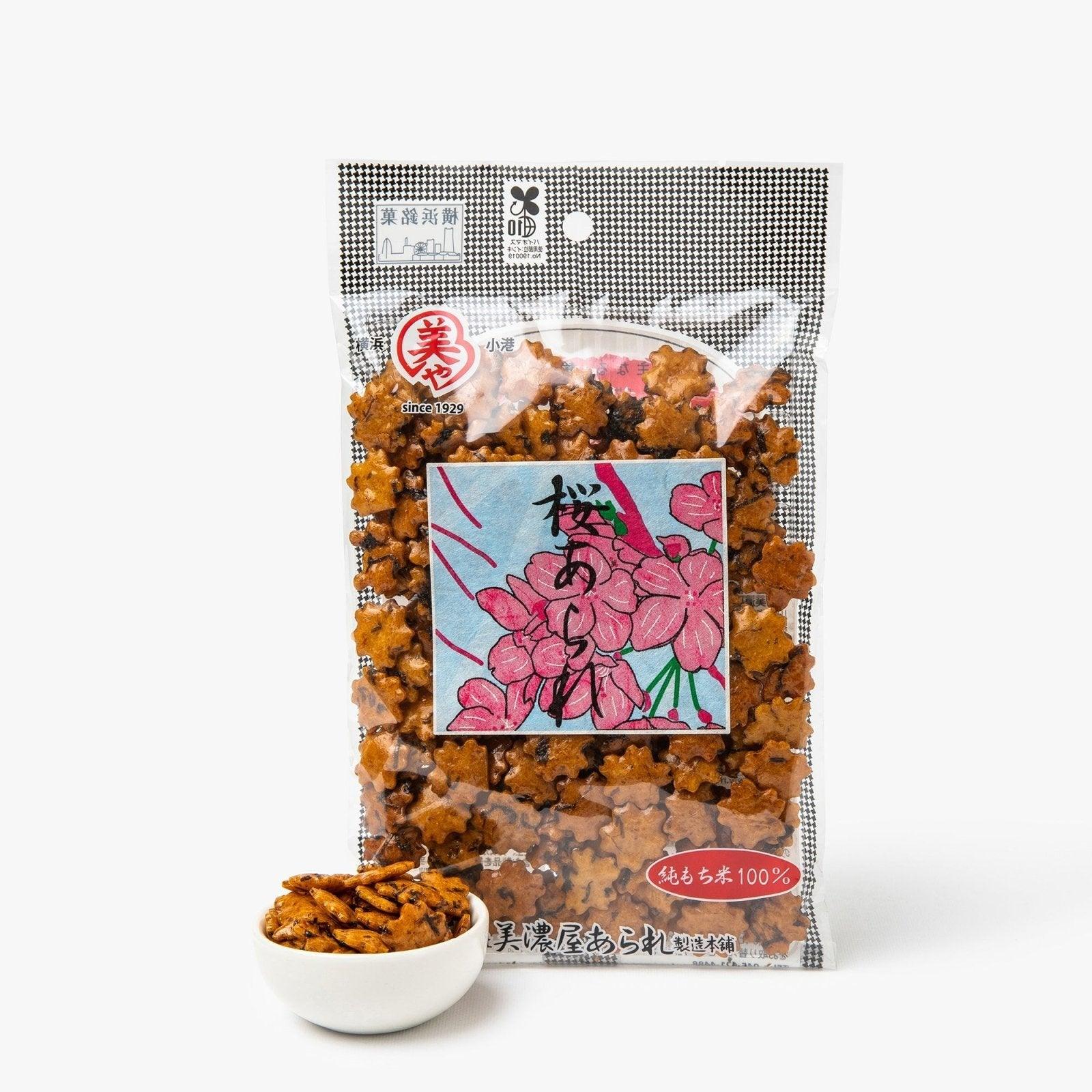 Crackers de riz arare sakura à la sauce soja ⋅ Minoya Arare ⋅ 72g