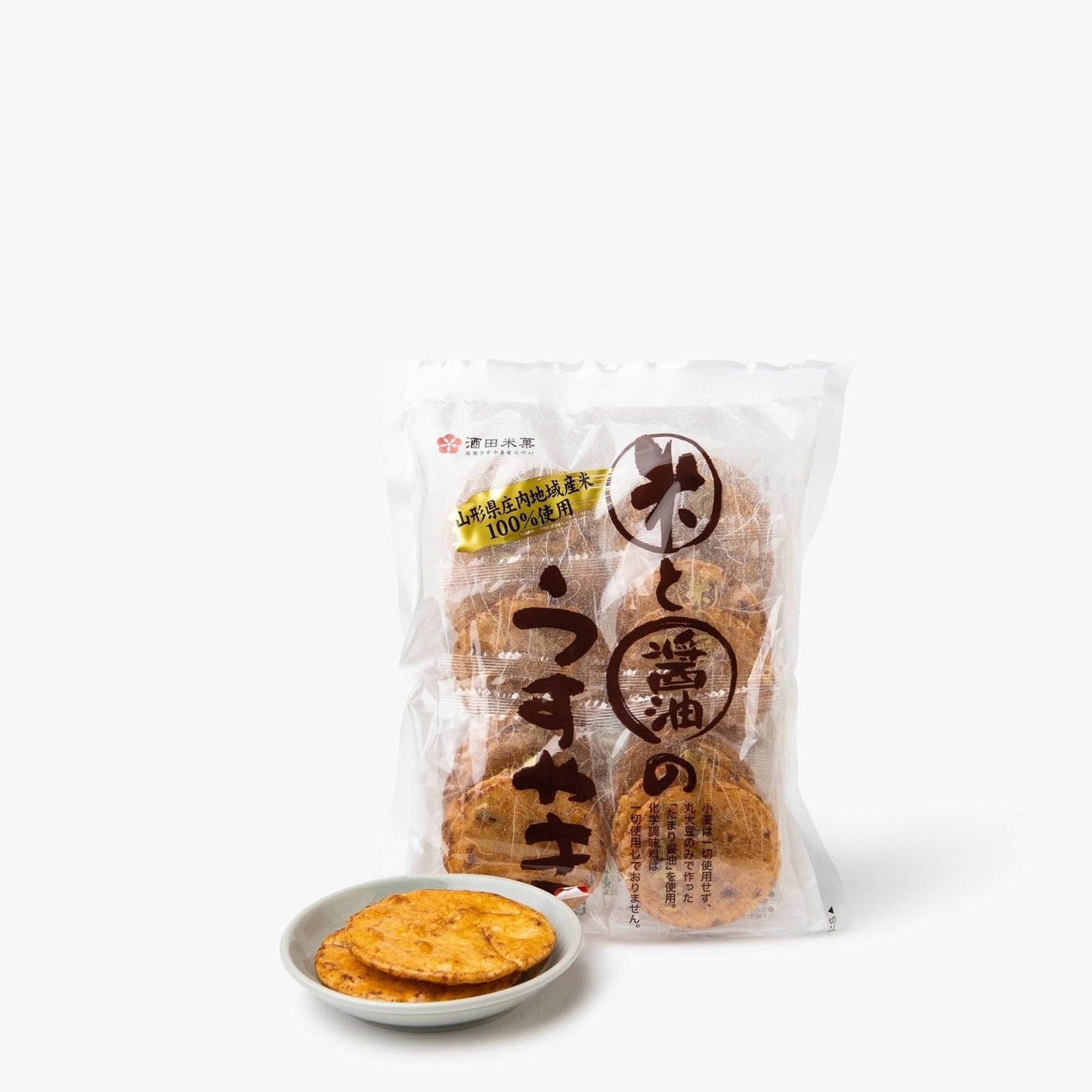 Crackers de riz senbei à la sauce soja sans gluten ⋅ Sakata Beika ⋅ 94g