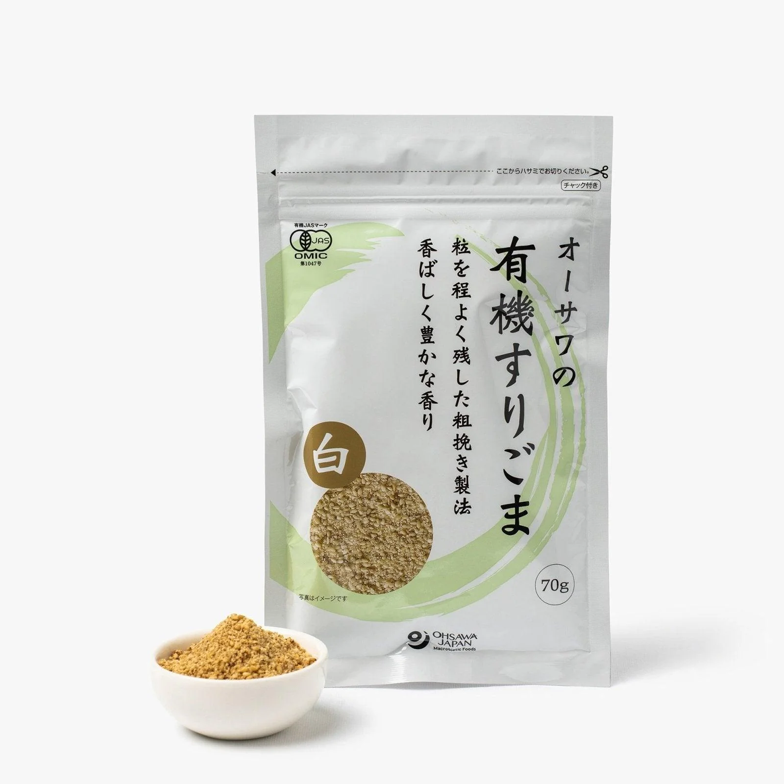Graines de sésame blanc pilées ⋅ Ohsawa ⋅ 70g