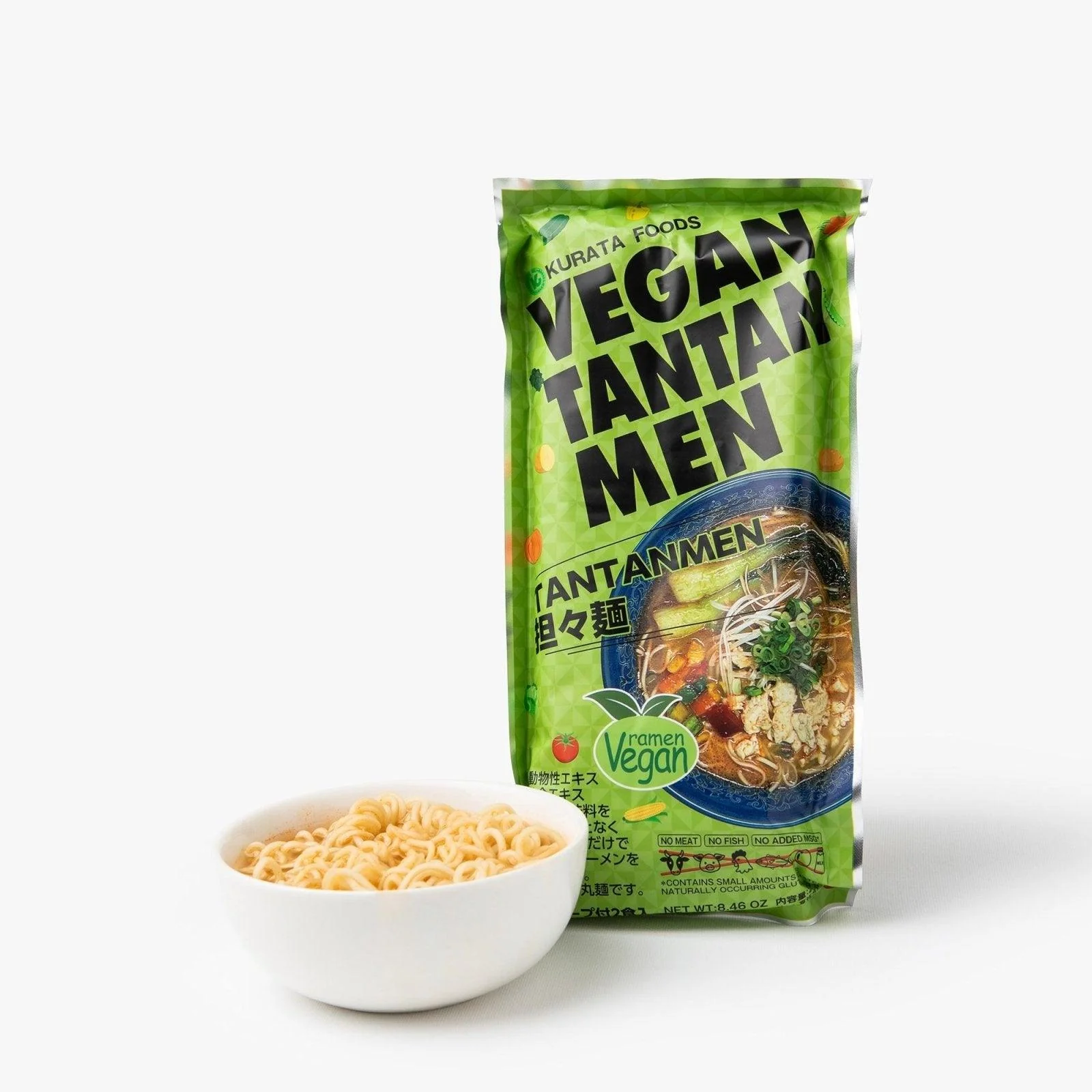 Ramen instantanés tantan men piquant vegan 2 portions ⋅ Kurata Shokuhin ⋅ 240g
