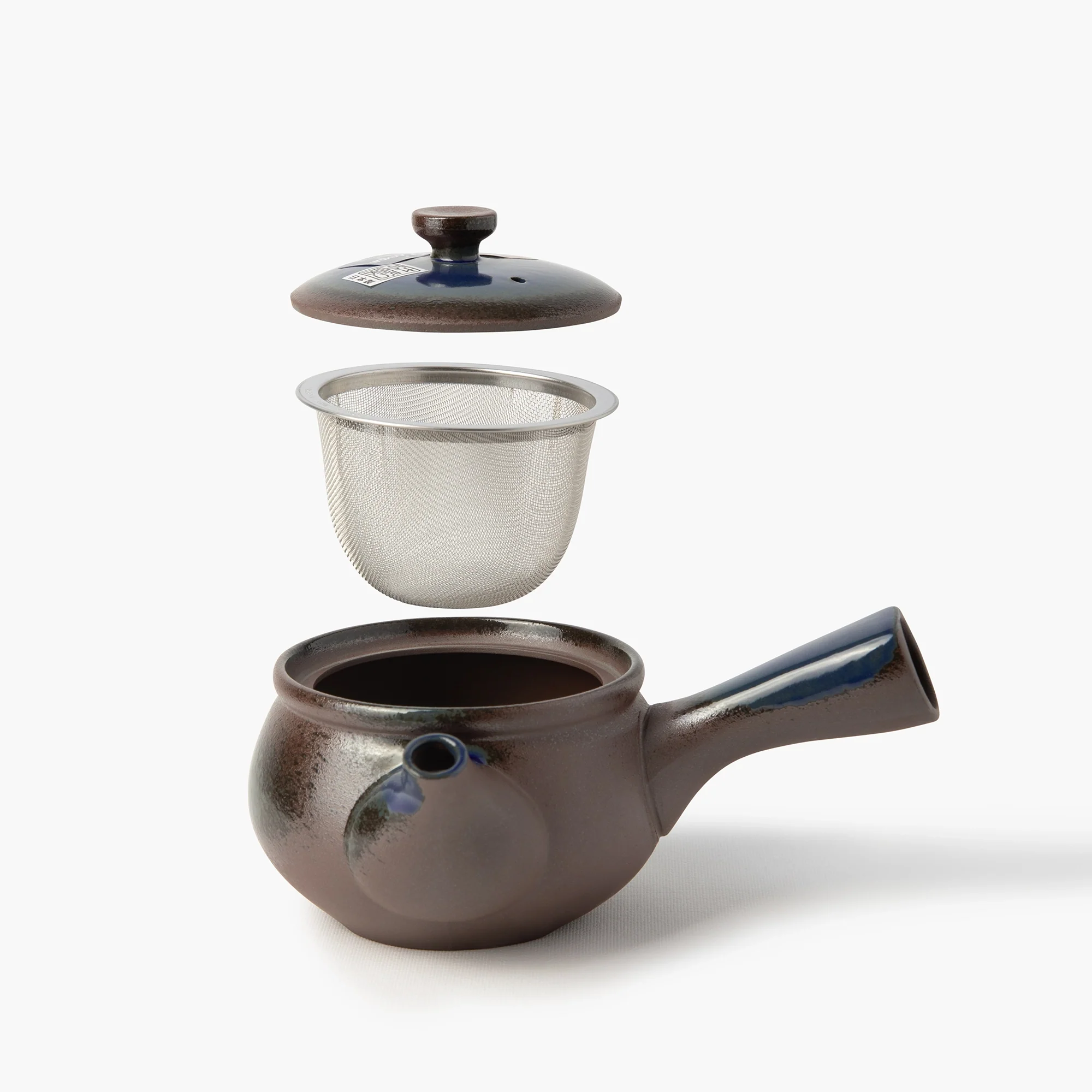 Théière kyusu Banko bleue avec filtre ⋅ Touga - Image 2