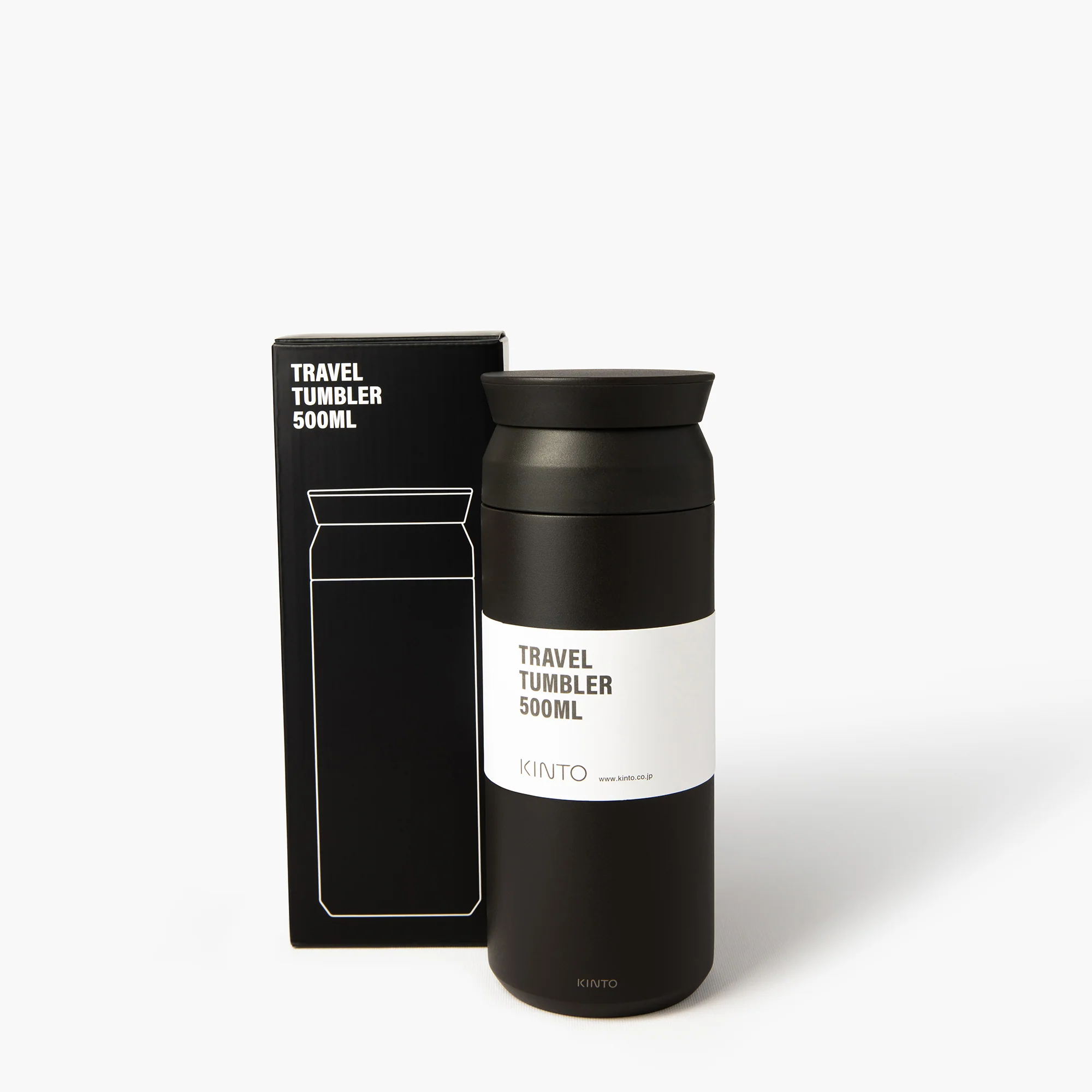 Thermos isotherme noir 500ml ⋅ Kinto