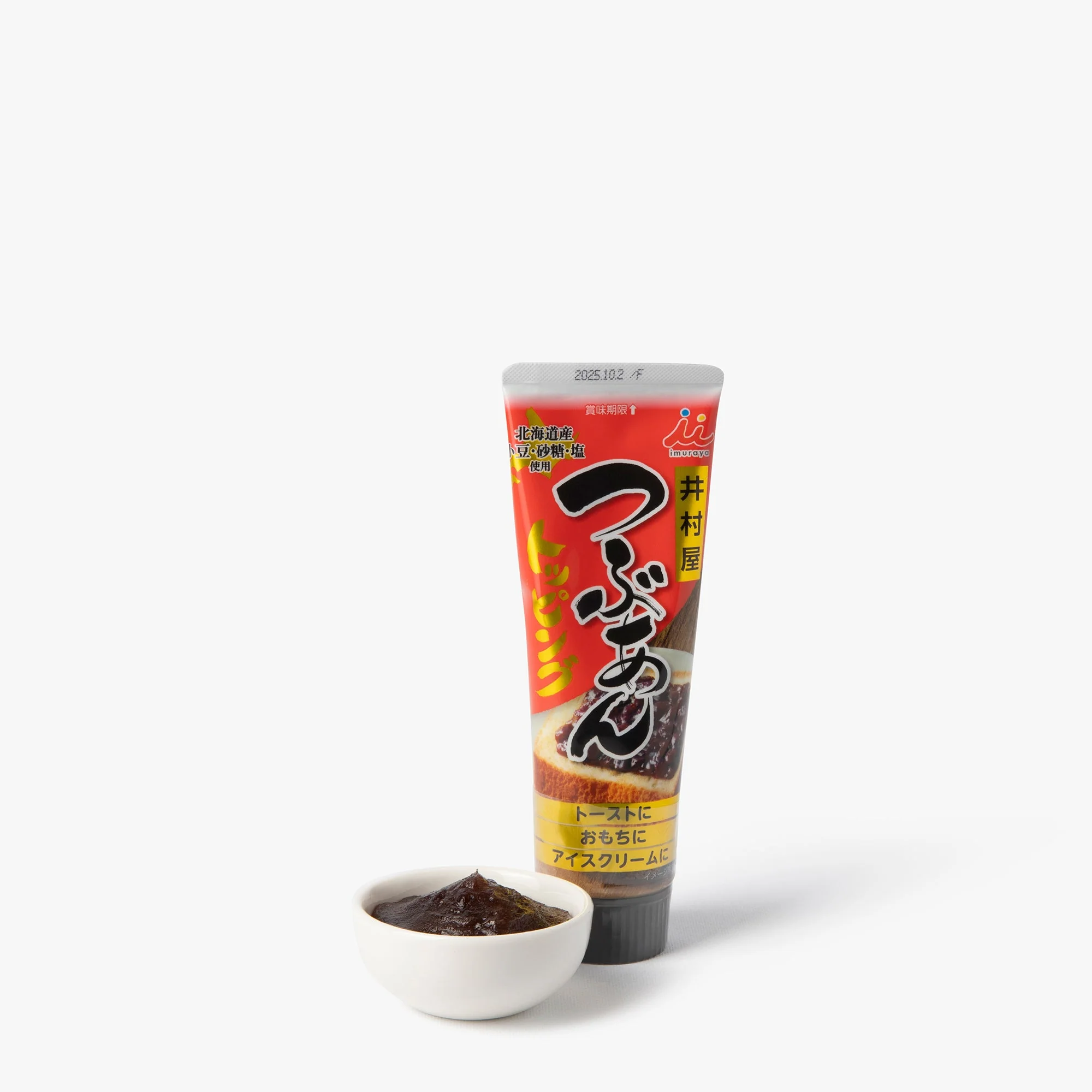 Pâte anko de haricot rouge azuki avec morceaux en tube ⋅ Imuraya ⋅ 130g