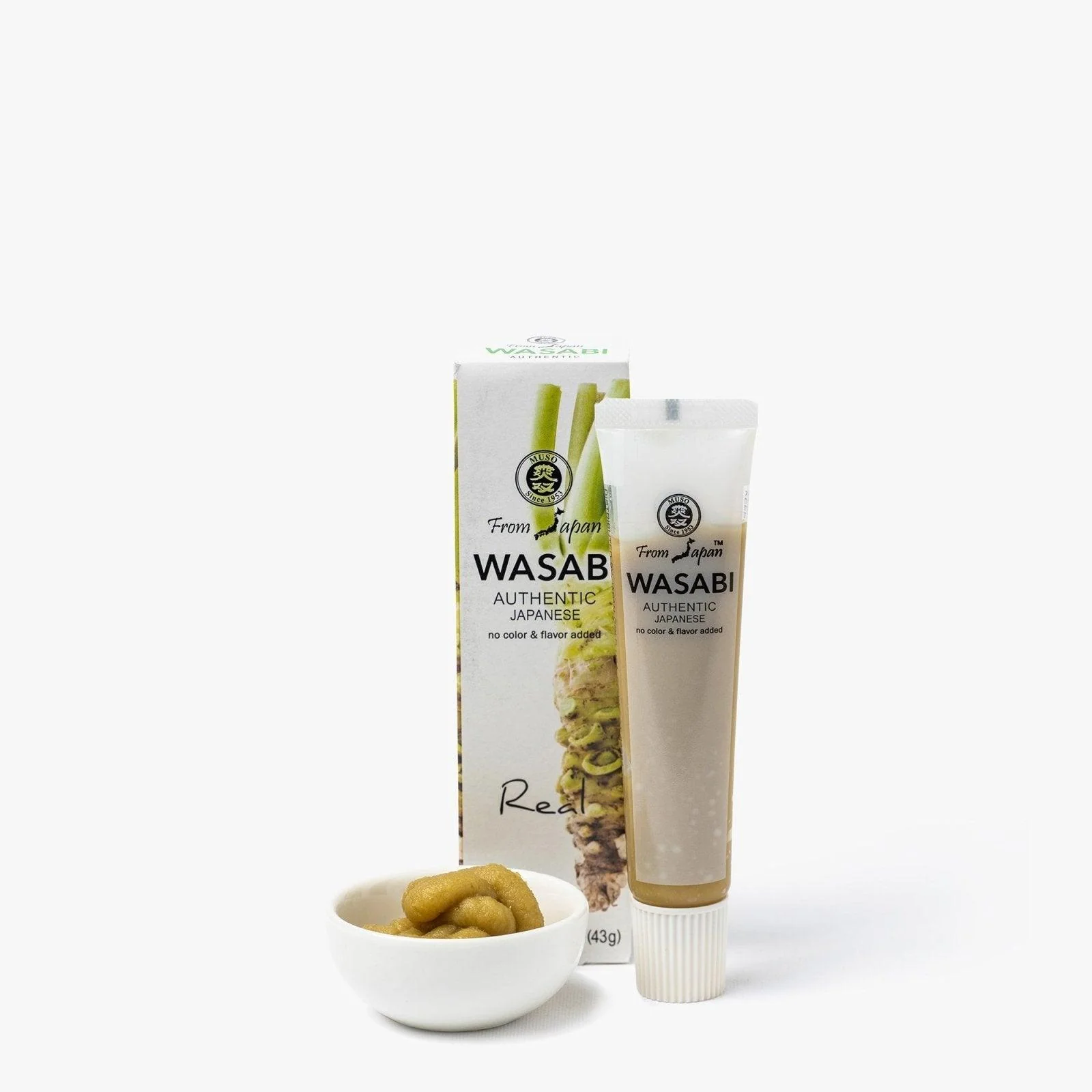 Pâte de wasabi râpé naturel ⋅ Muso ⋅ 43g