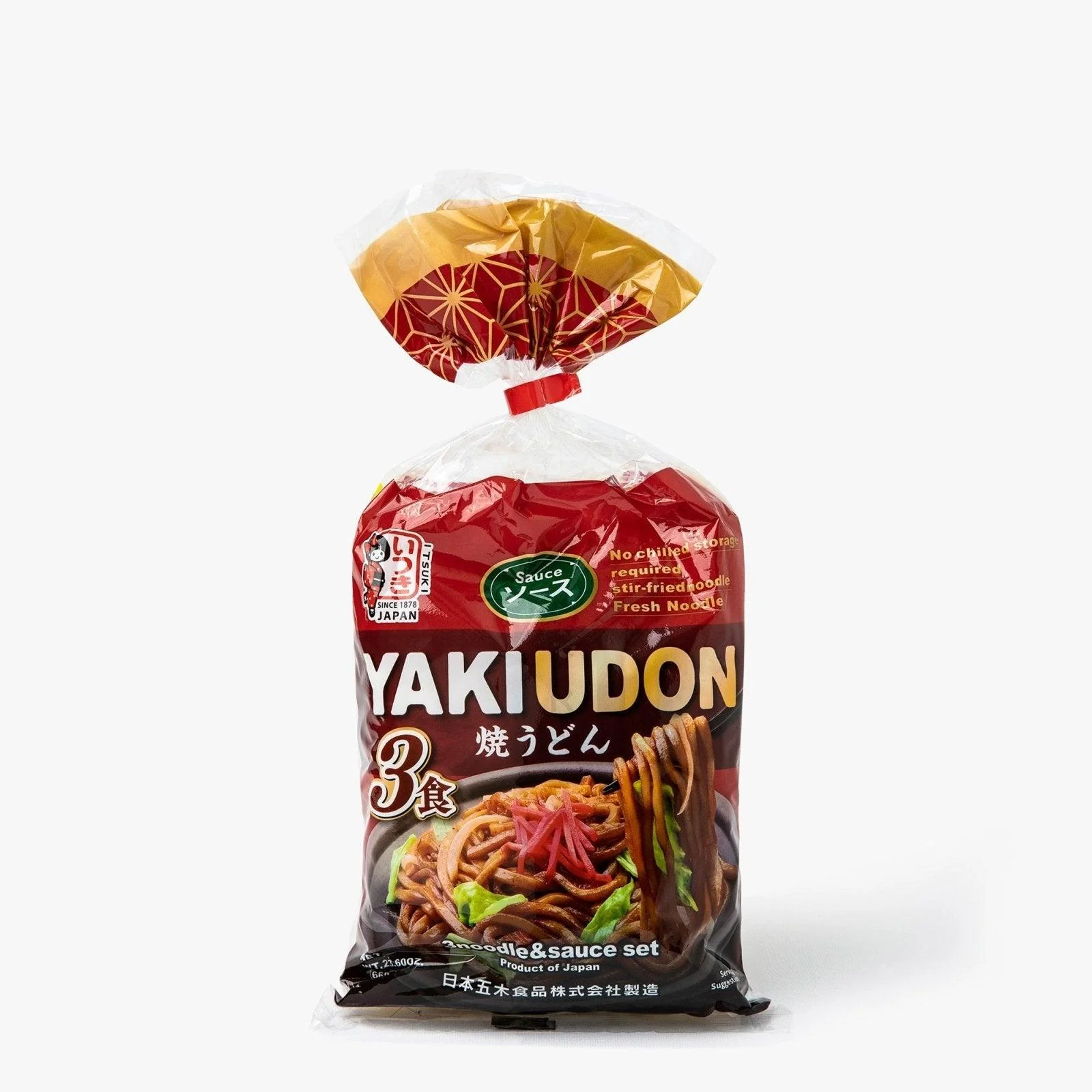 Nouilles udon précuites avec sauce 3 portions ⋅ Itsuki Foods ⋅ 669g
